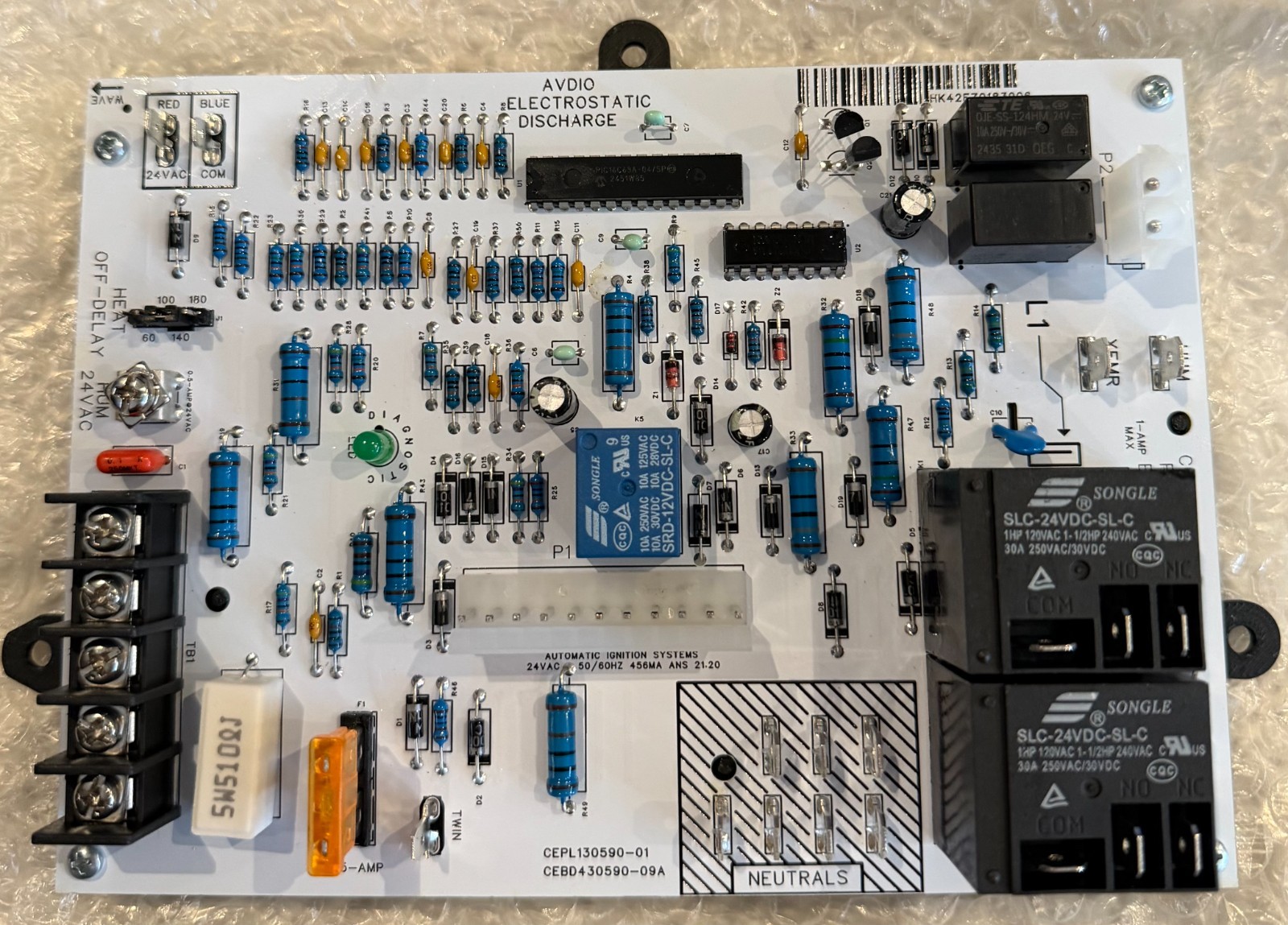 HK42FZ018 Furnace Control Board Replacement for Carrier Bryant Payne CEPL130590-
