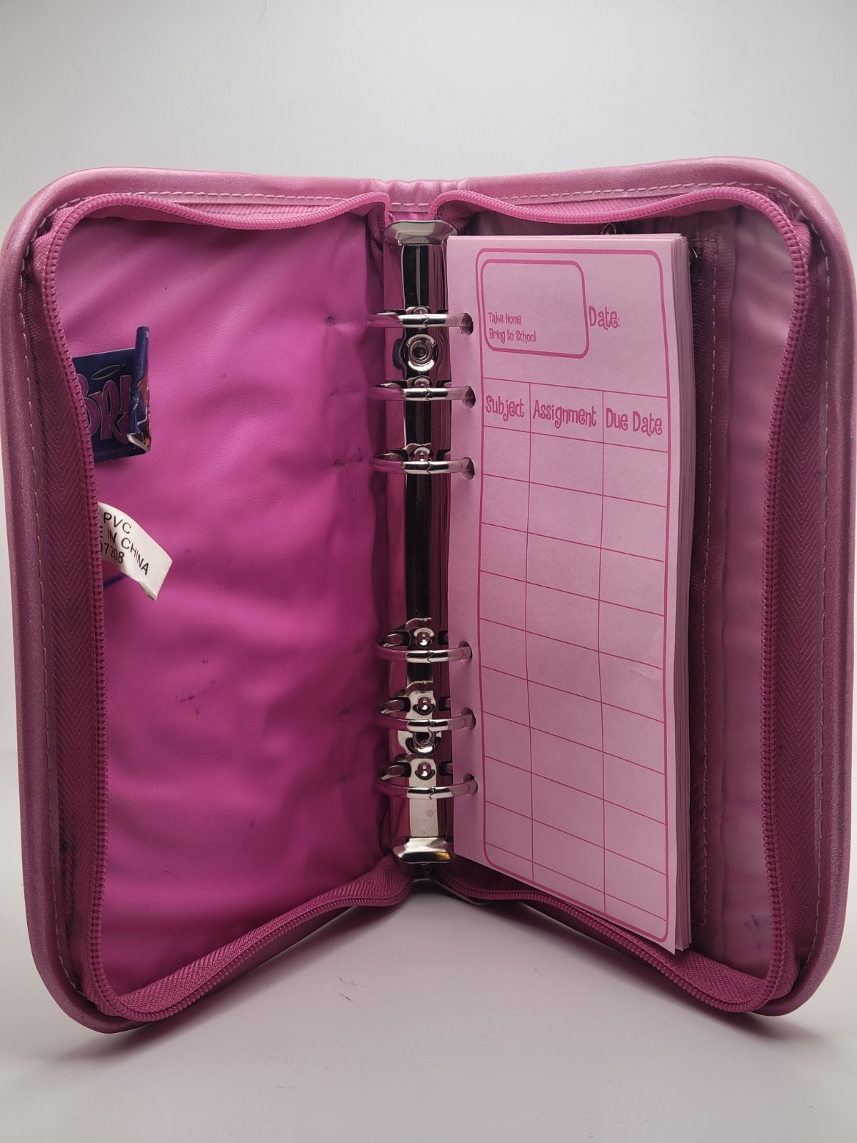 Vintage Y2K Bratz Mini Binder Hot Pink Leopard Print 2002