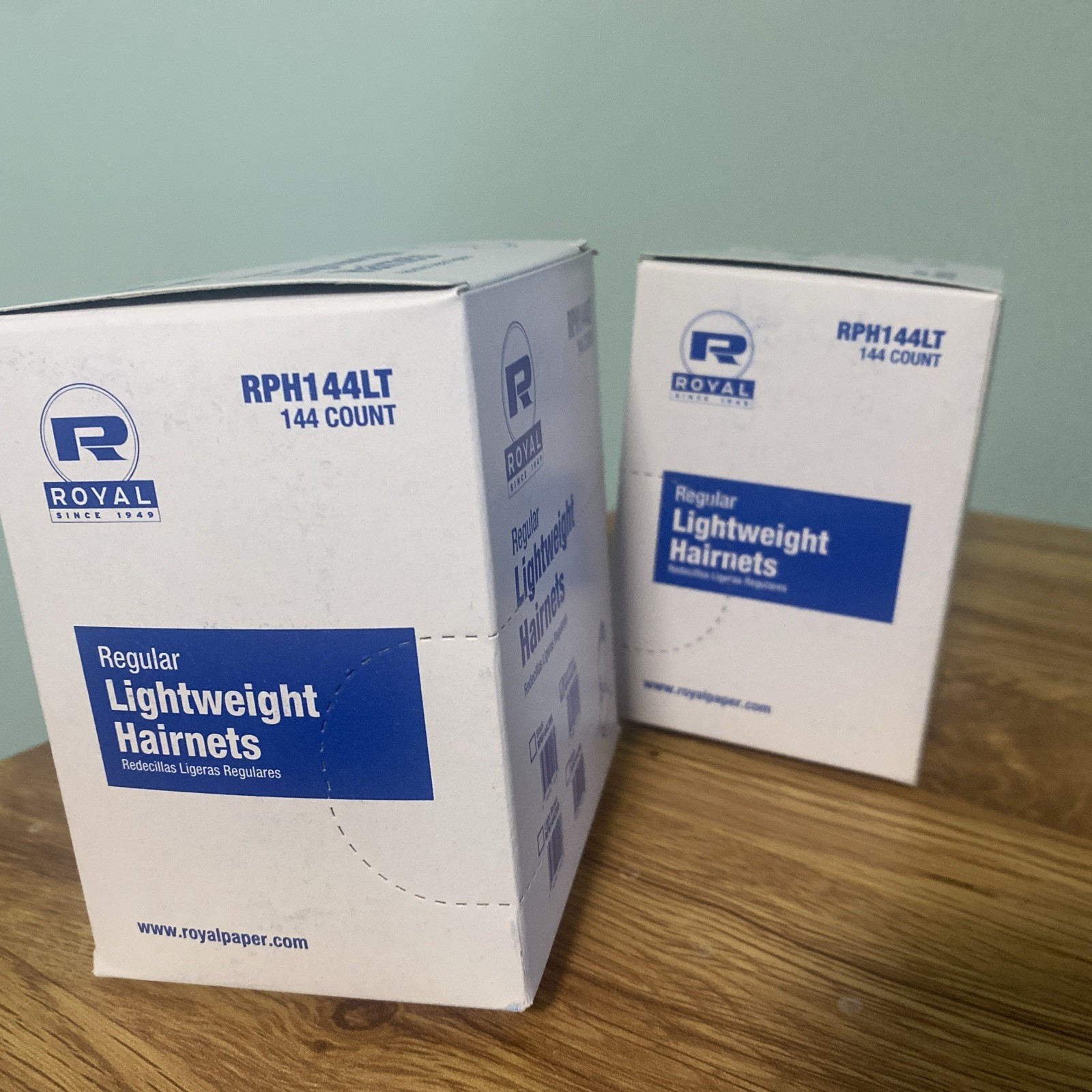 Royal RPH144LTDB LightWeight Dark Brown Hairnet Latex Free 2/144-Pks= 288 total