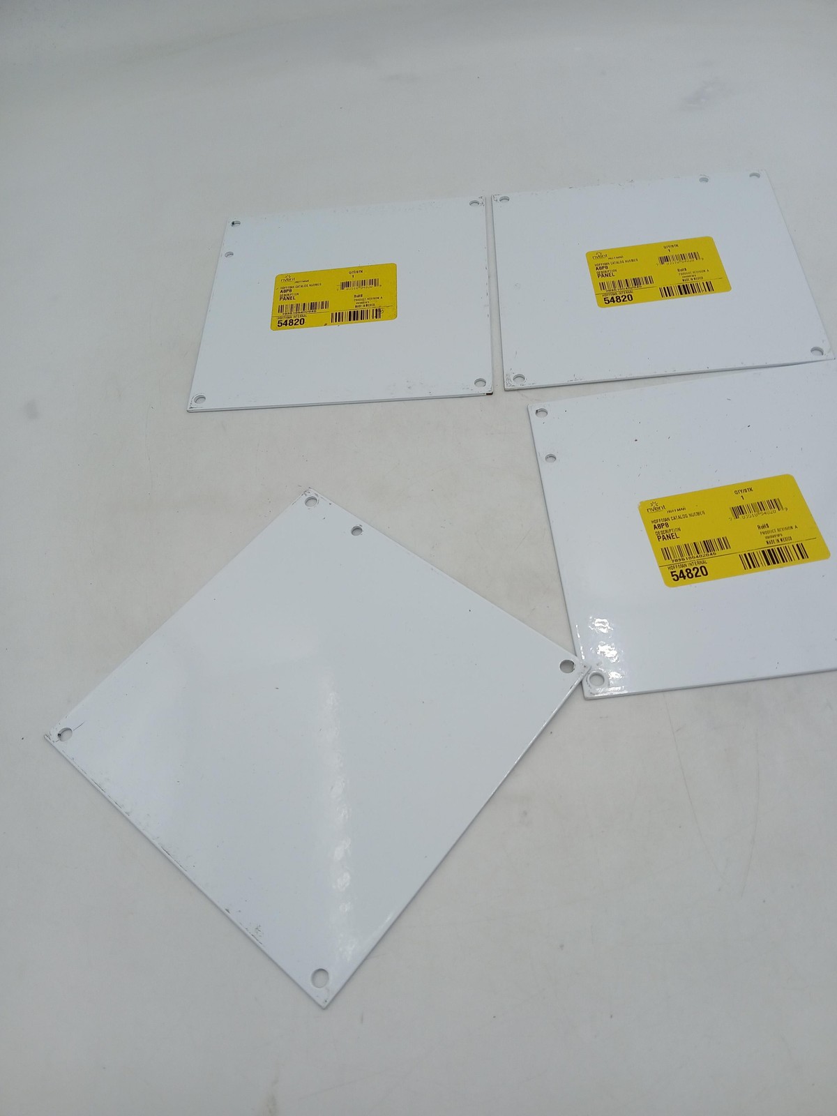 NVent Hoffman A8P8 Enclosure Mounting Panels Metal White Mexico Lot of 4