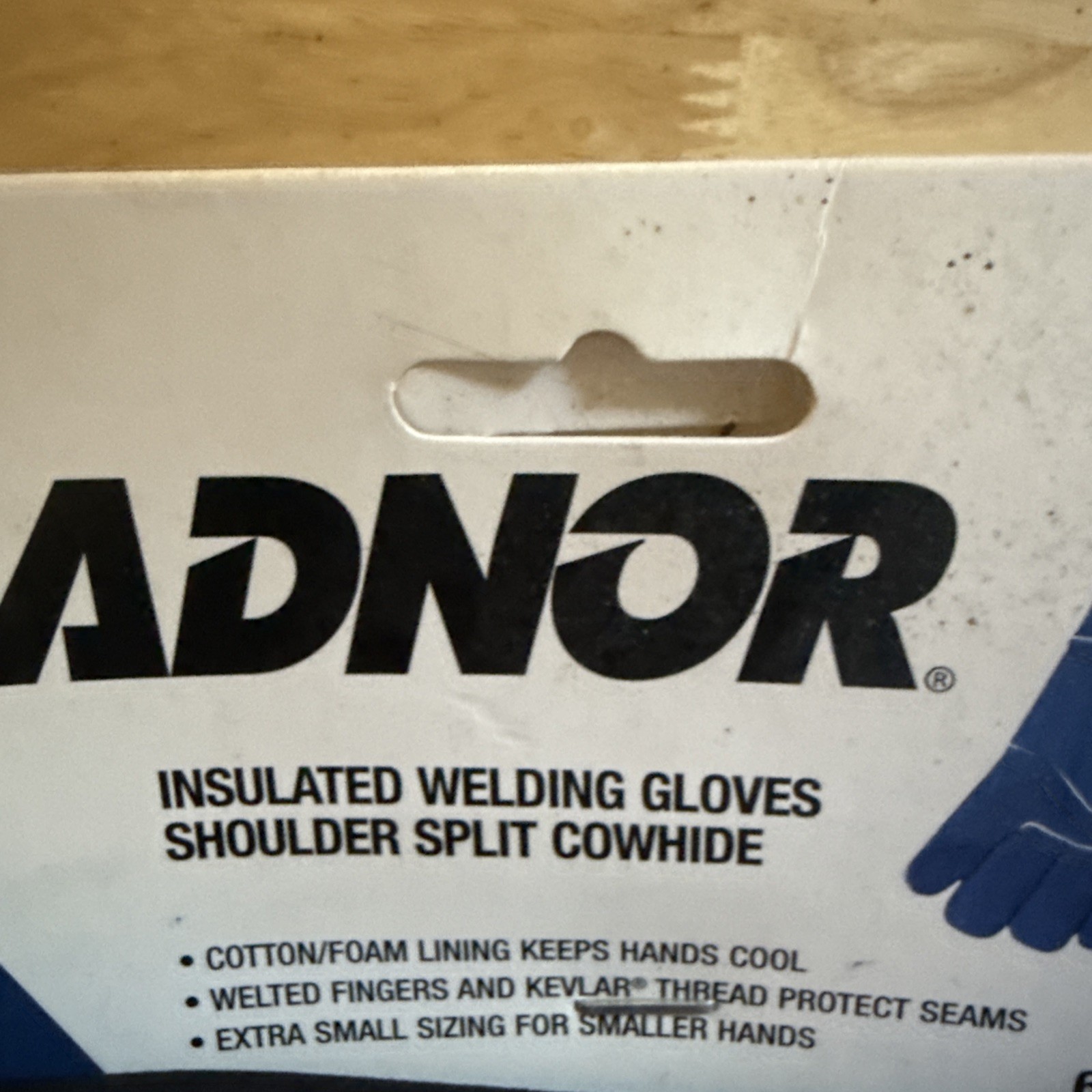 RADNOR Select Shoulder Split Cowhide Welding Gloves extra small NEW 64057670