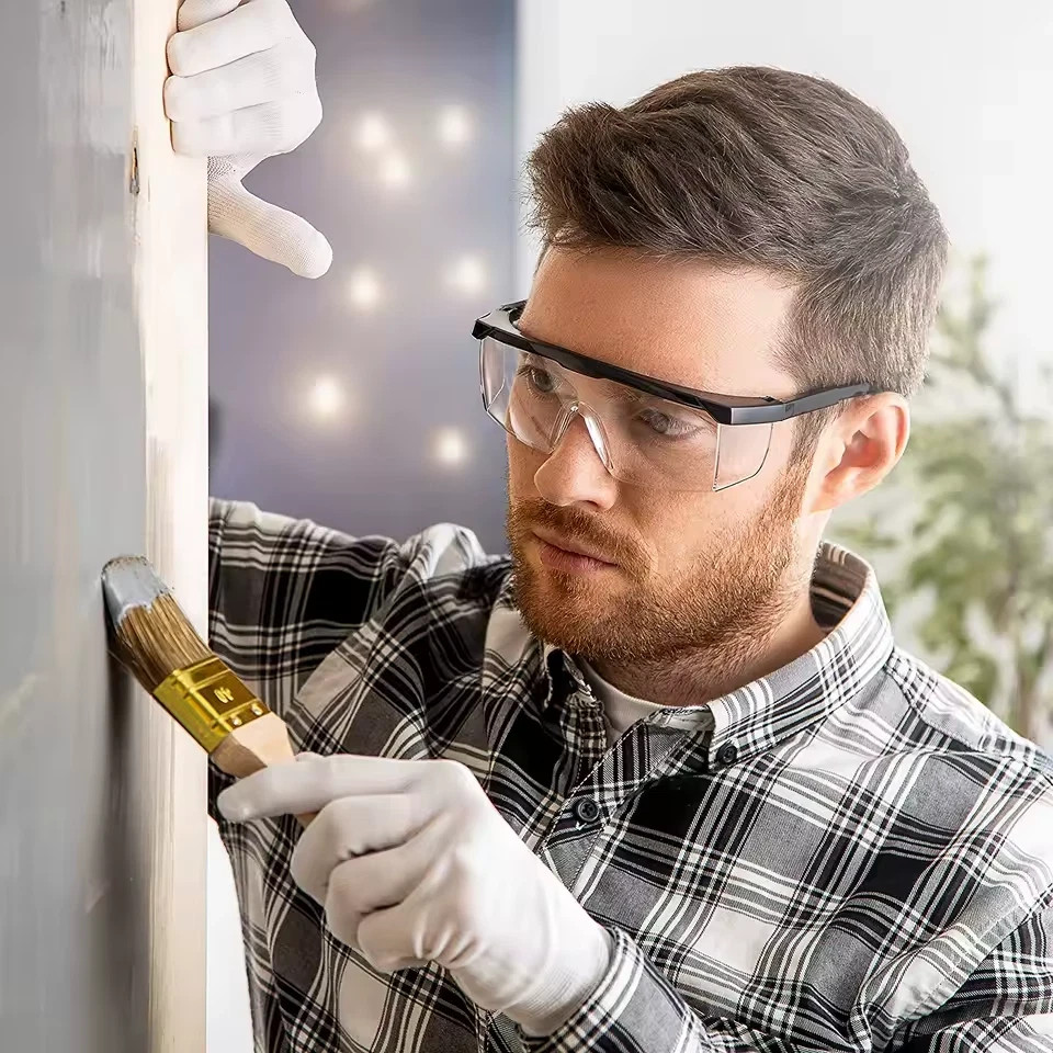 Safety Glasses Clear Anti-Fog & Anti-Scratch Work Lab Goggles Eye Protection
