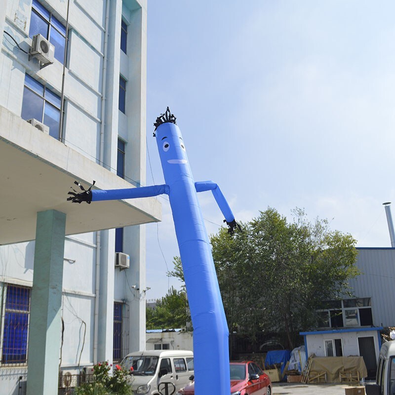 20Ft Air Inflatable Dancing Wind Dancer Sky Puppet Wavy Man Wind Dancer Blue New