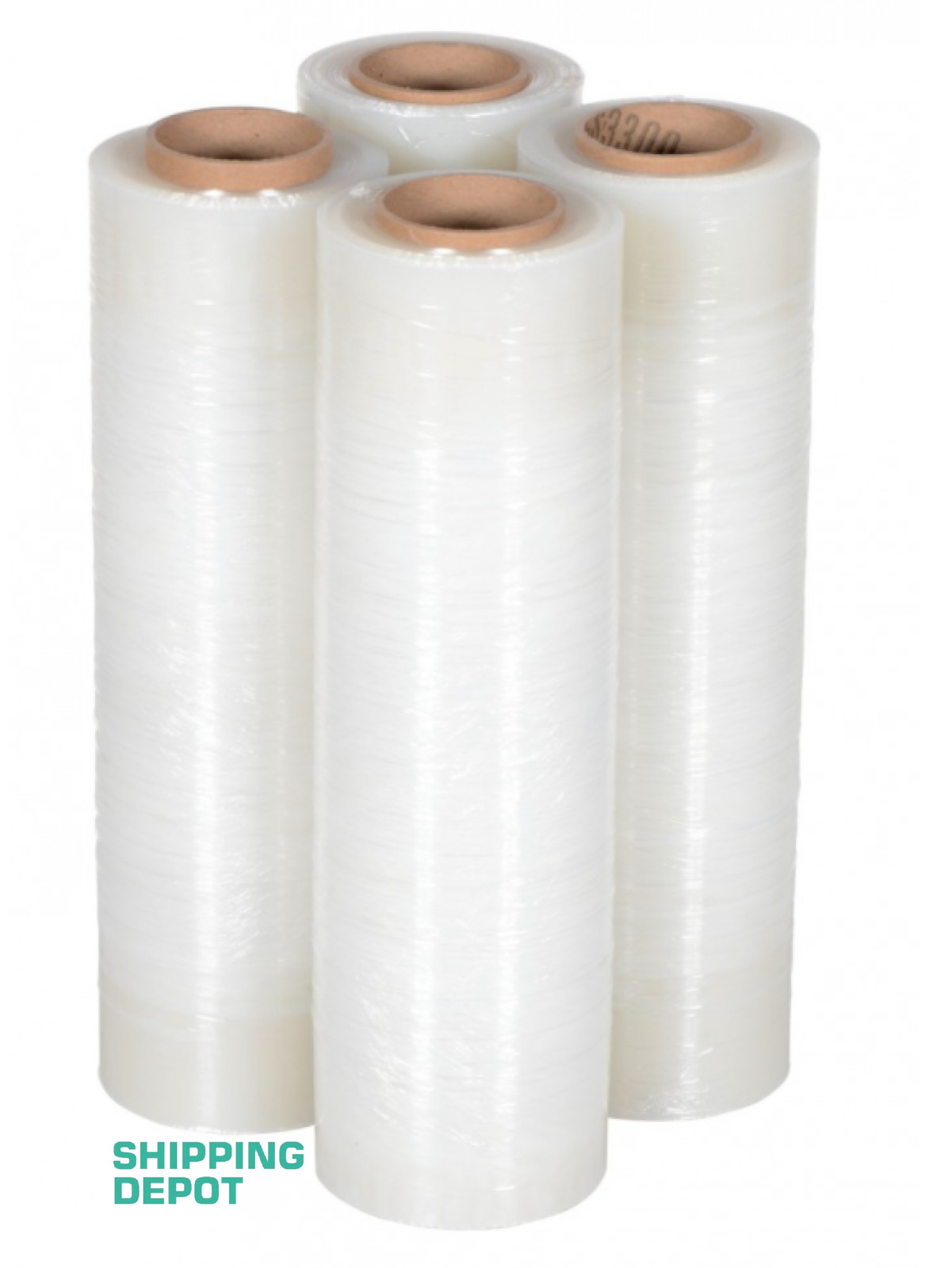 4 Rolls ~Each Roll Is 18″ x 1500′ Pallet Wrap Pre Stretch Film Shrink Wrap 80G