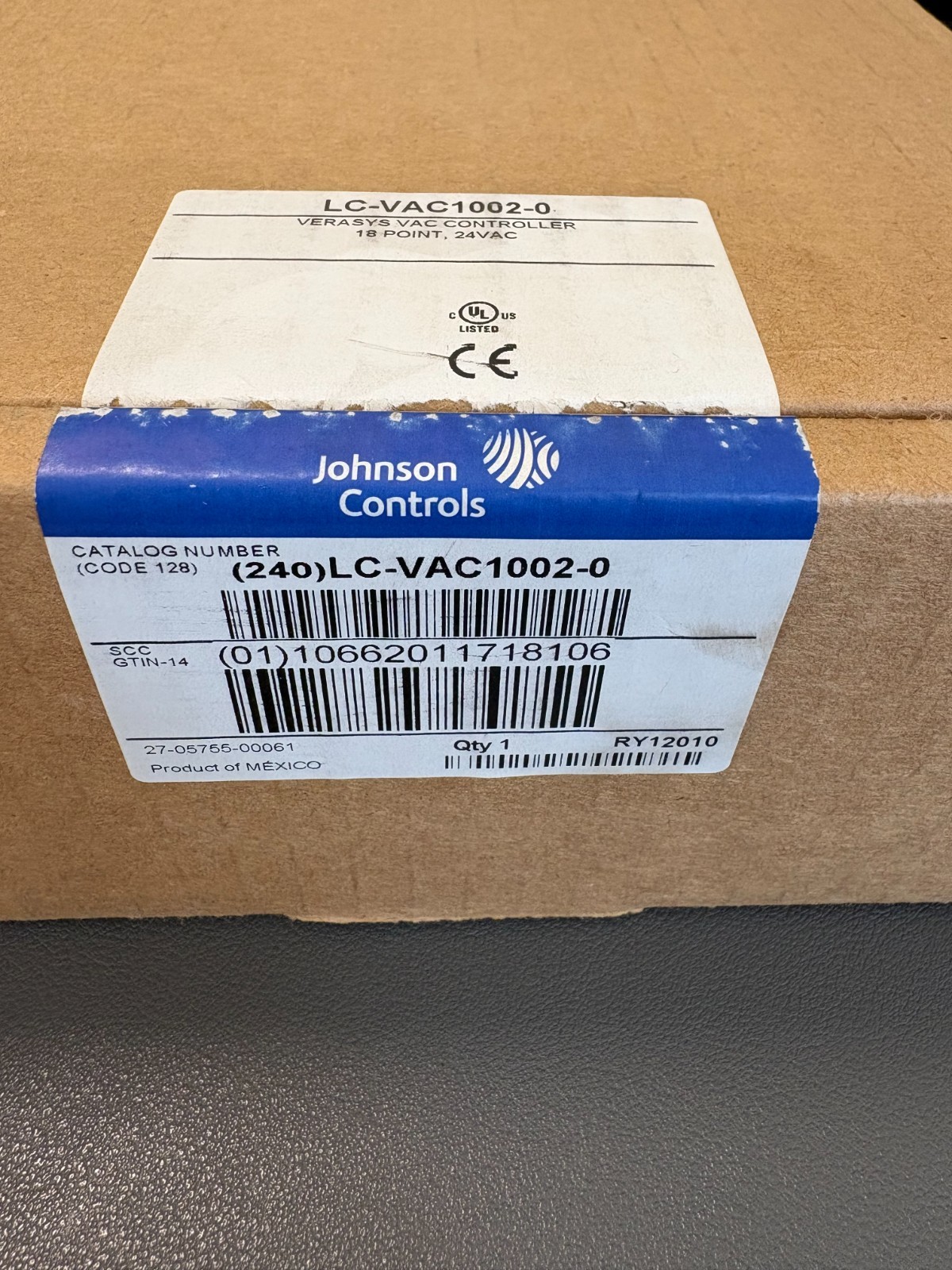 JOHNSON CONTROLS VERASYS VAC CONTROLLER LC-VAC1002-0