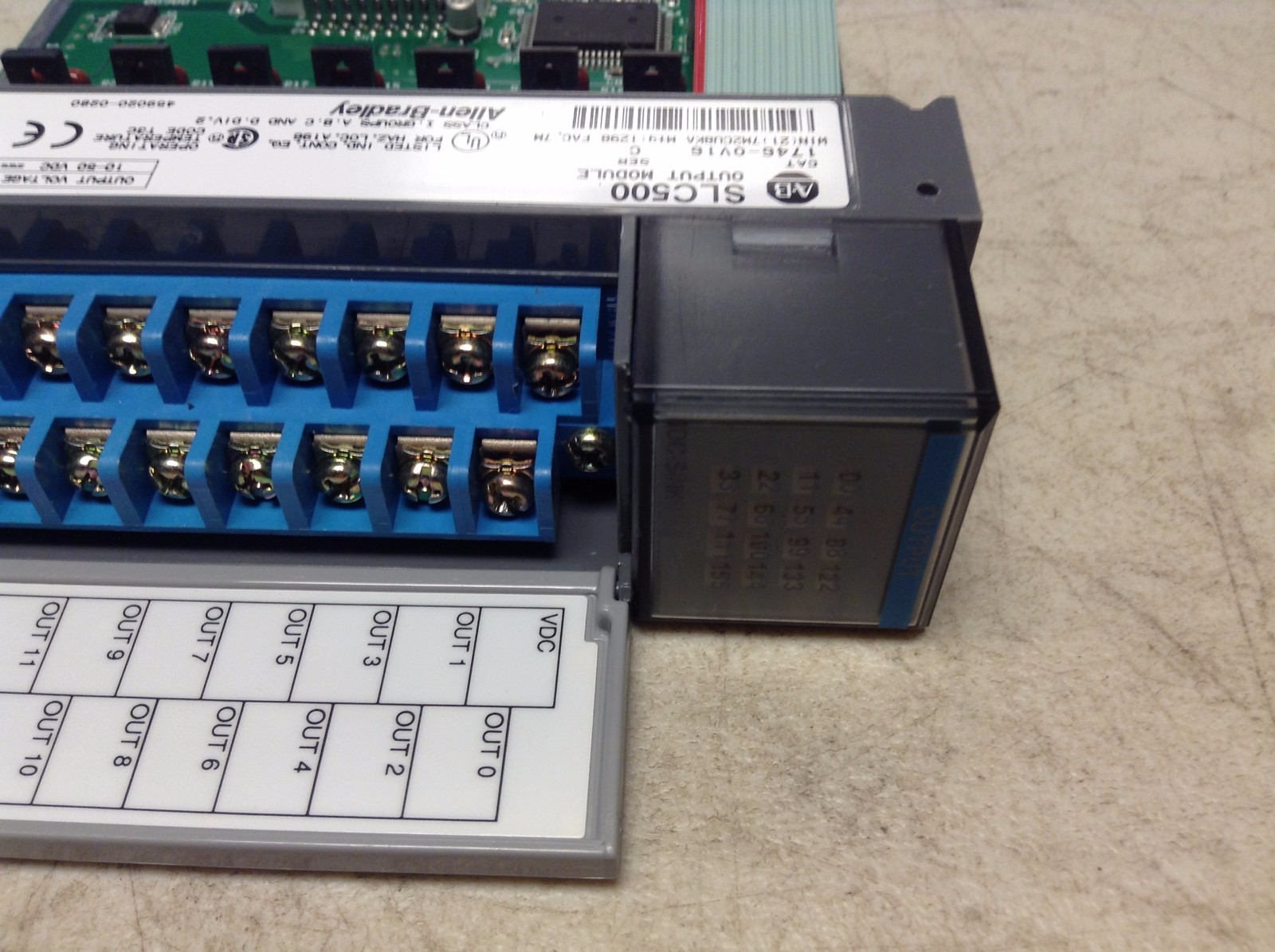 Allen Bradley 1746-OV16 Ser. C Output Module SLC 500 1746OV16 10 – 50 VDC