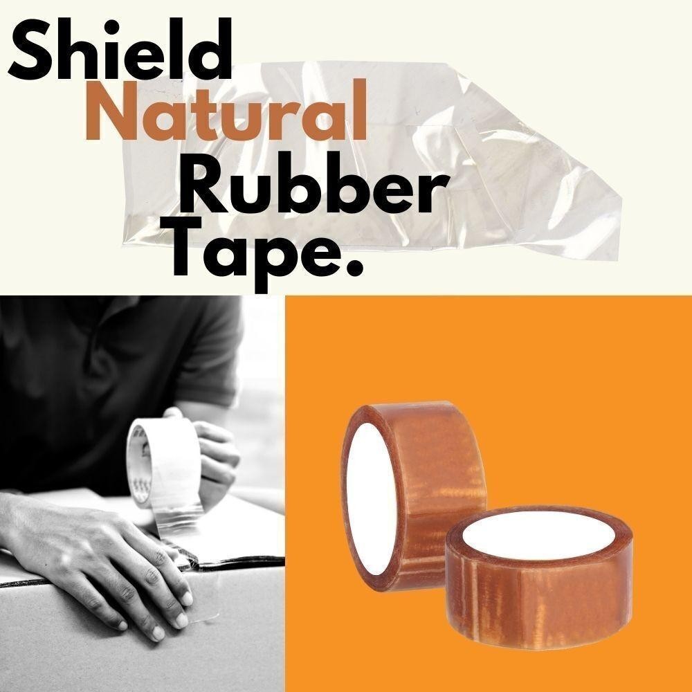 24 Rls Clear Natural Rubber Carton Sealing Packaging Tape 1.75 Mil, 3″x110 Yds