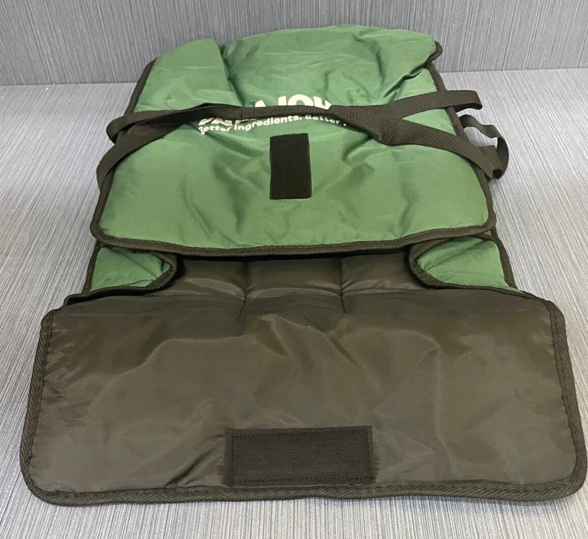 Papa John’s Green Large Pizza Delivery Bag Thermally Insulated Door Dash Etc.