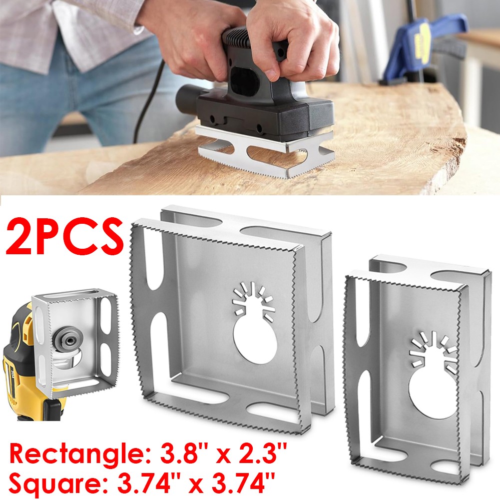 2Pcs Drywall Outlet Slot Cutter Oscillating Tool to Cut in Single Gang Wall Box