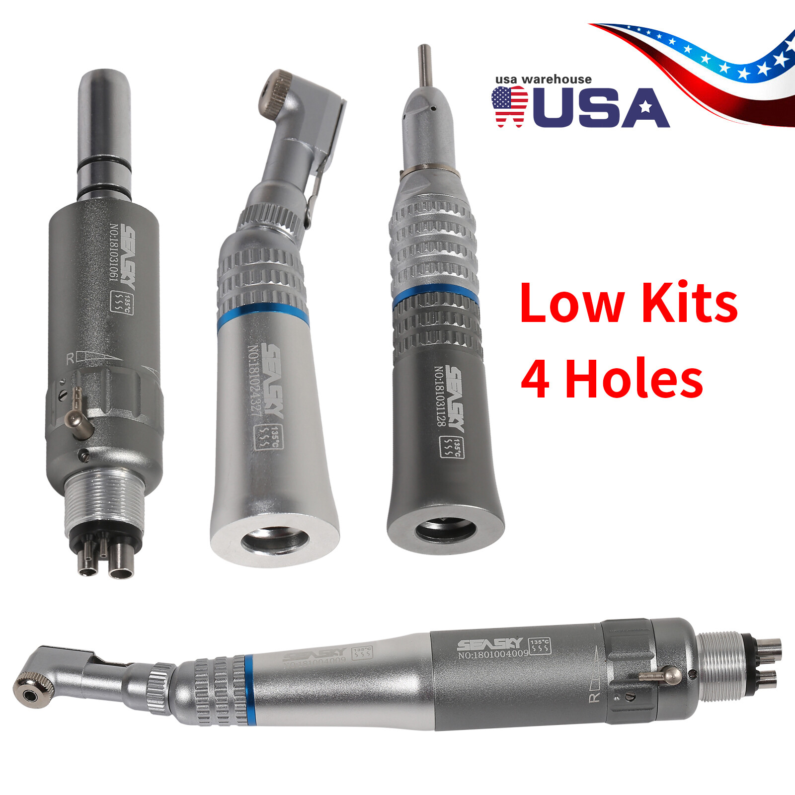 Dental (LED Fiber Optic) High Speed Handpiece / Coupler 4/6 Holes KaVo NSK Style