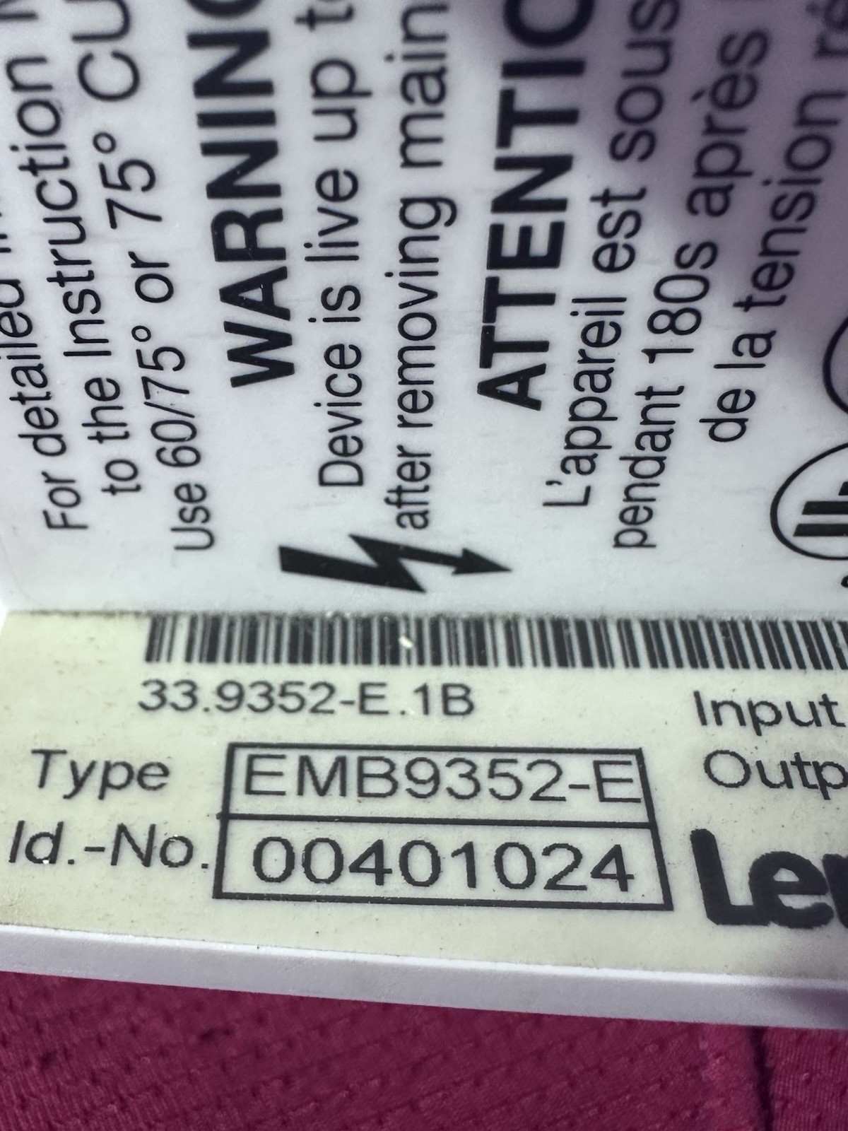LENZE,EMB9352-E,BRAKE MODULE SERVO DRIVE