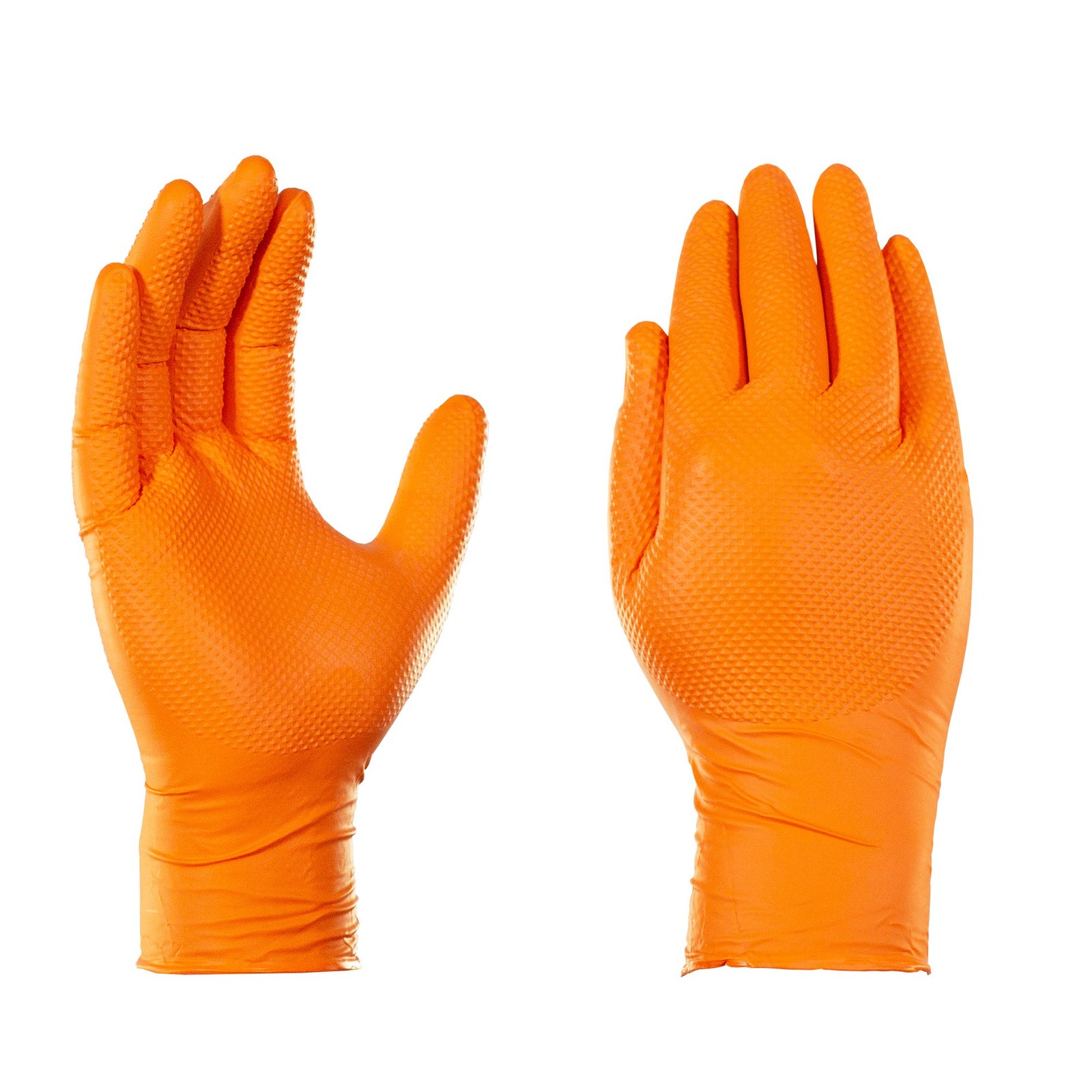 1st Choice Premium Orange Nitrile Disposable Gloves, 6 Mil, Box of 100
