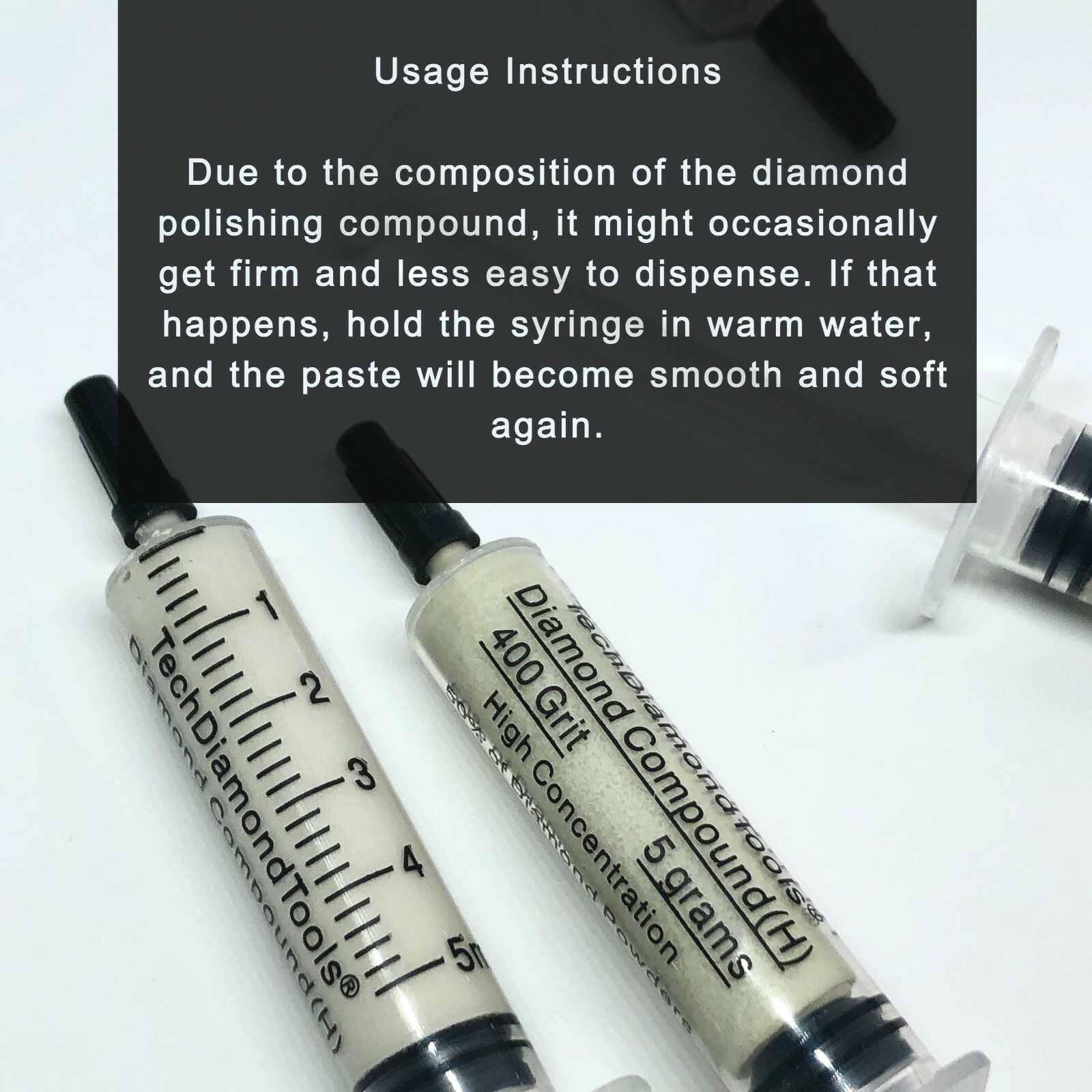 Diamond Polishing Paste 100,000 Grit 0-0.2 Micron (M) 25% Concentration, 5 grams