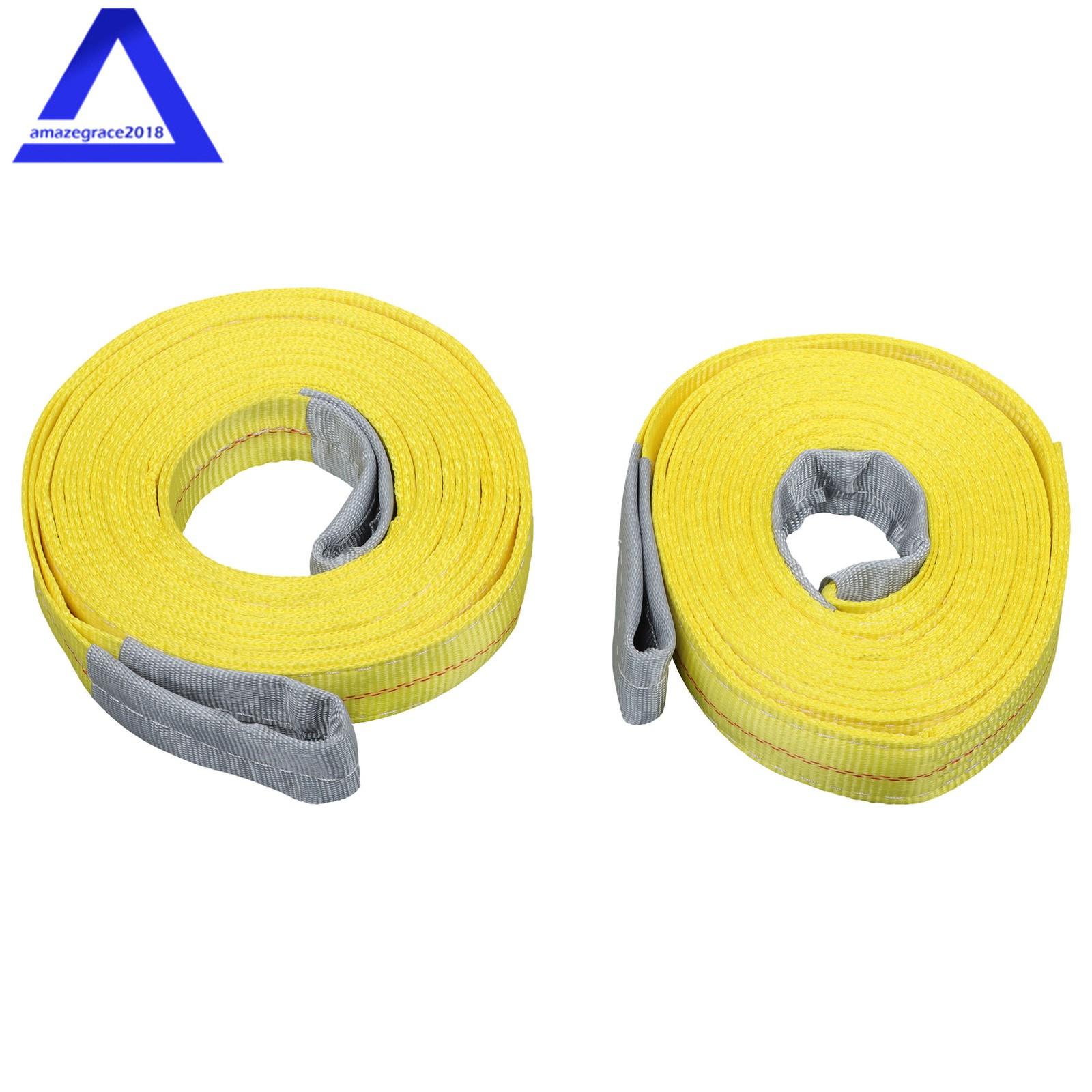 2 Pack 20′ × 2″ Lifting Sling Straps, 20ft Lifting Straps Heavy Duty 9400 lbs