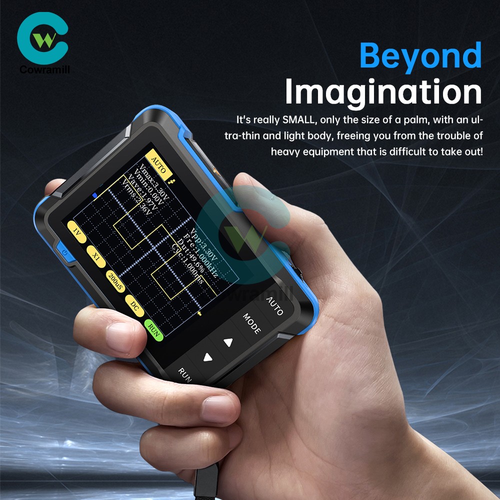 FNIRSI DSO152 Handheld Oscilloscope Type-C Portable Digital Oscilloscope 2.5MS/s