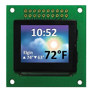 Newhaven Display NHD-1.27-12896UGC3 Full Color OLED – 128×96 – 3V – Serial/Pa…