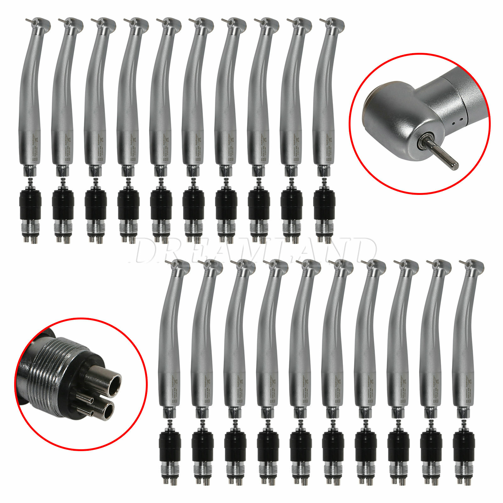 1-20 Dental High Speed Turbine Handpiece fit NSK 4Hole Swivel Coupler