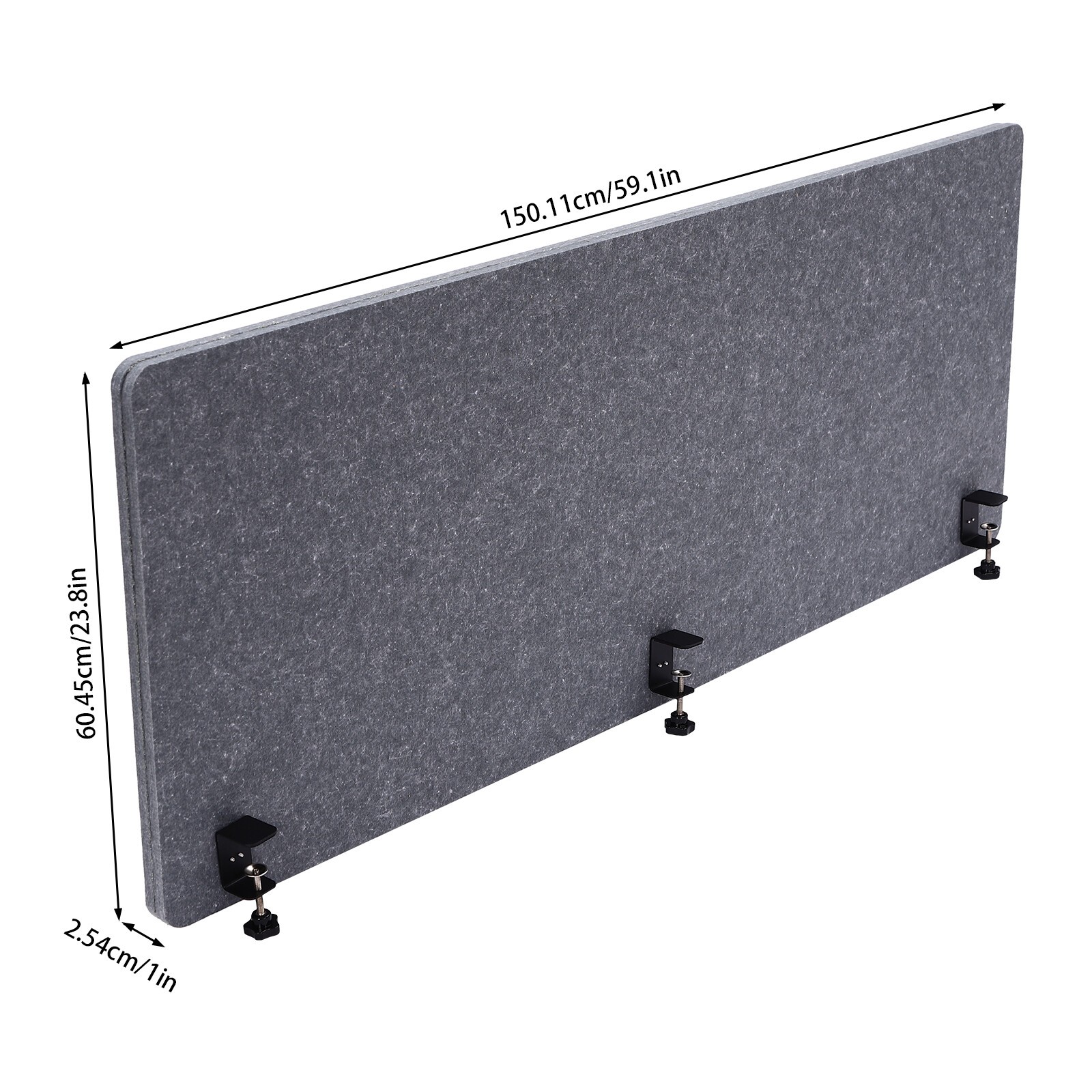 Office Table Partition Desk Divider Desktop Privacy Panel 150*60.45*2.54 cm