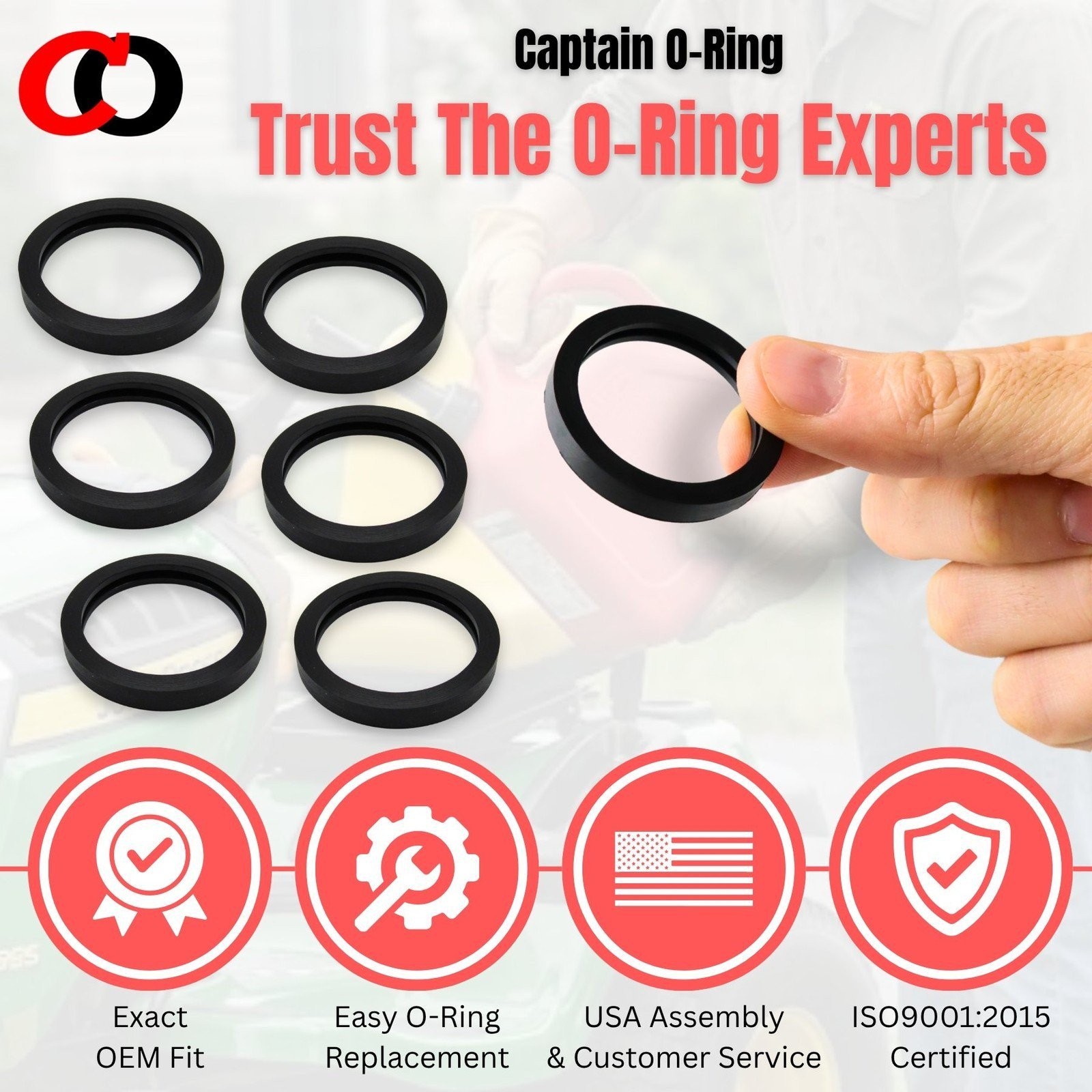 (6 Pack) Gas Can Spout Gasket Seals – Universal Rubber Replacements