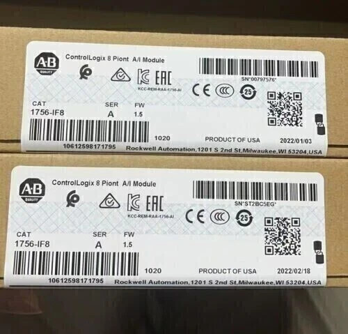 New Factory Sealed AB 1756-IF8 / A Controllogix 8 Point A/I Module 1756-IF8