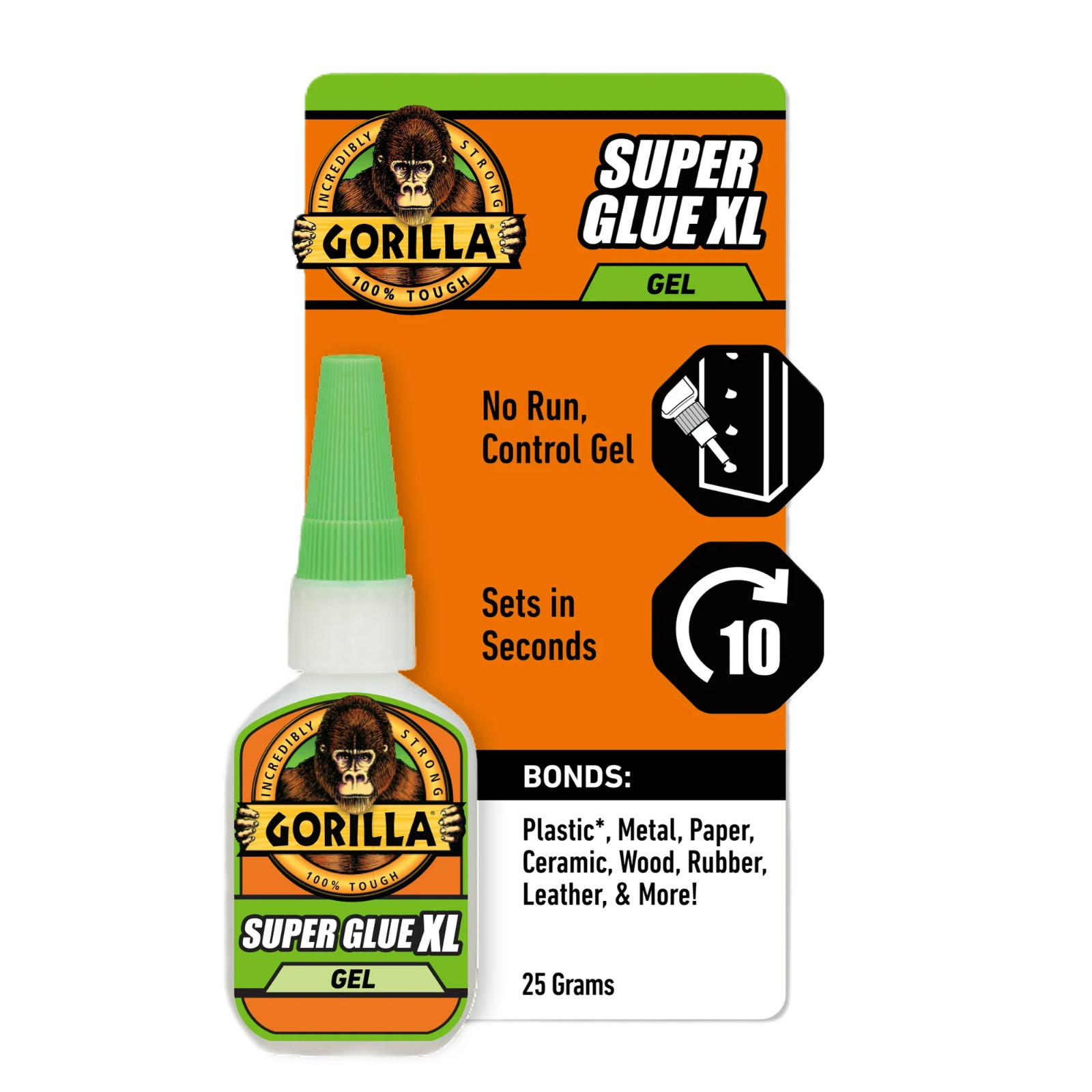 Gorilla Clear Super Glue XL, 25 Gram Bottle, Product Net Content Quantity 1