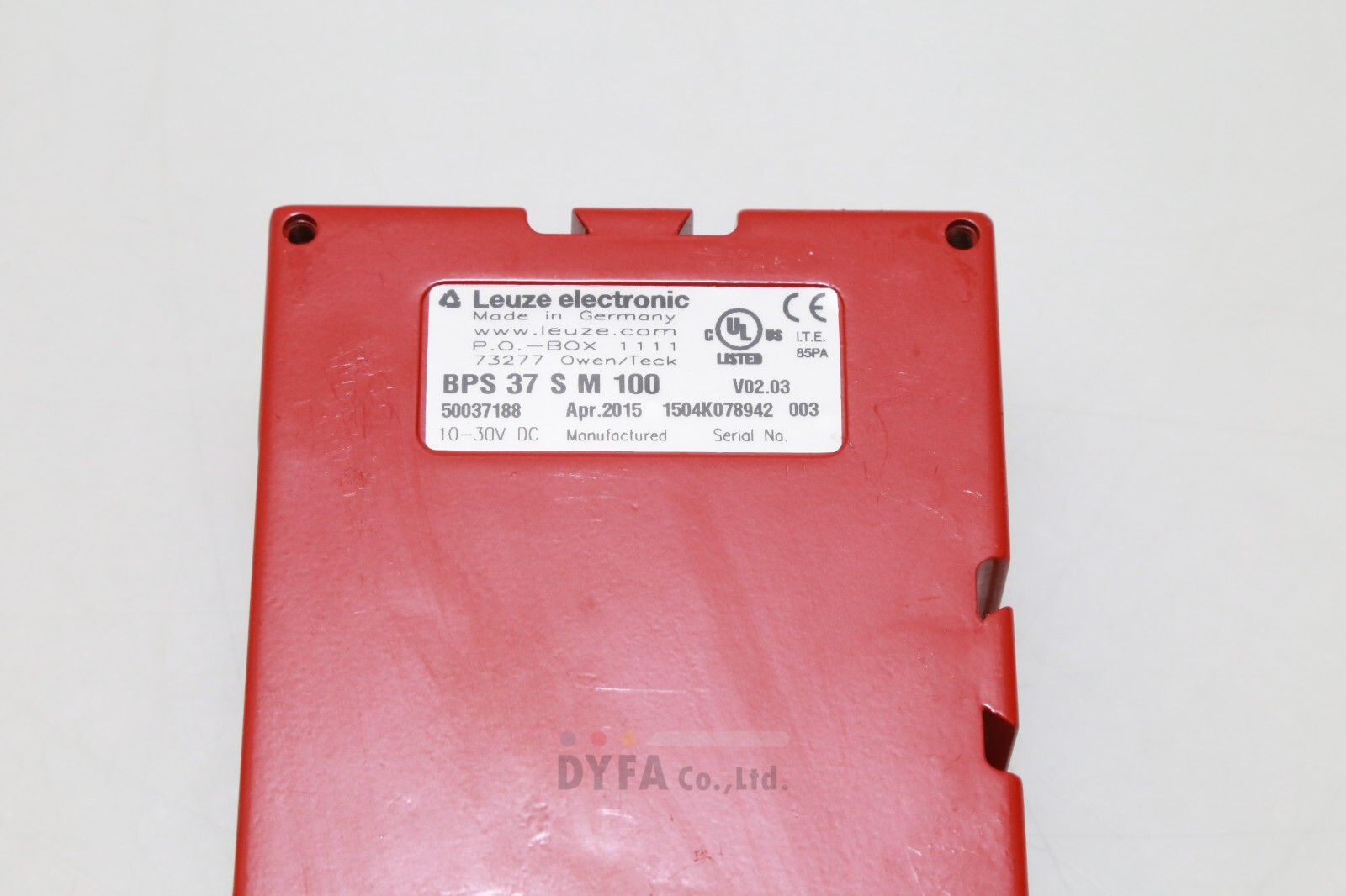 LEUZE used BPS 37 S M 100 V02.02 or V02.03,50037188 SEN-I-2073=9A19