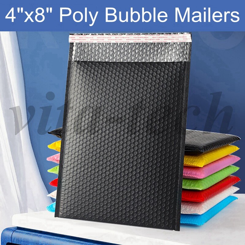 4×8（4×7） Poly Bubble Mailers Shipping Mailing Padded Bags Envelopes Self Seal
