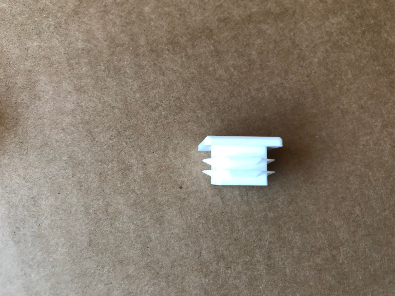 8 Pack – 1″x1″ Tubing Plastic Plug End Cap Rectangular Rectangle 1×1 White