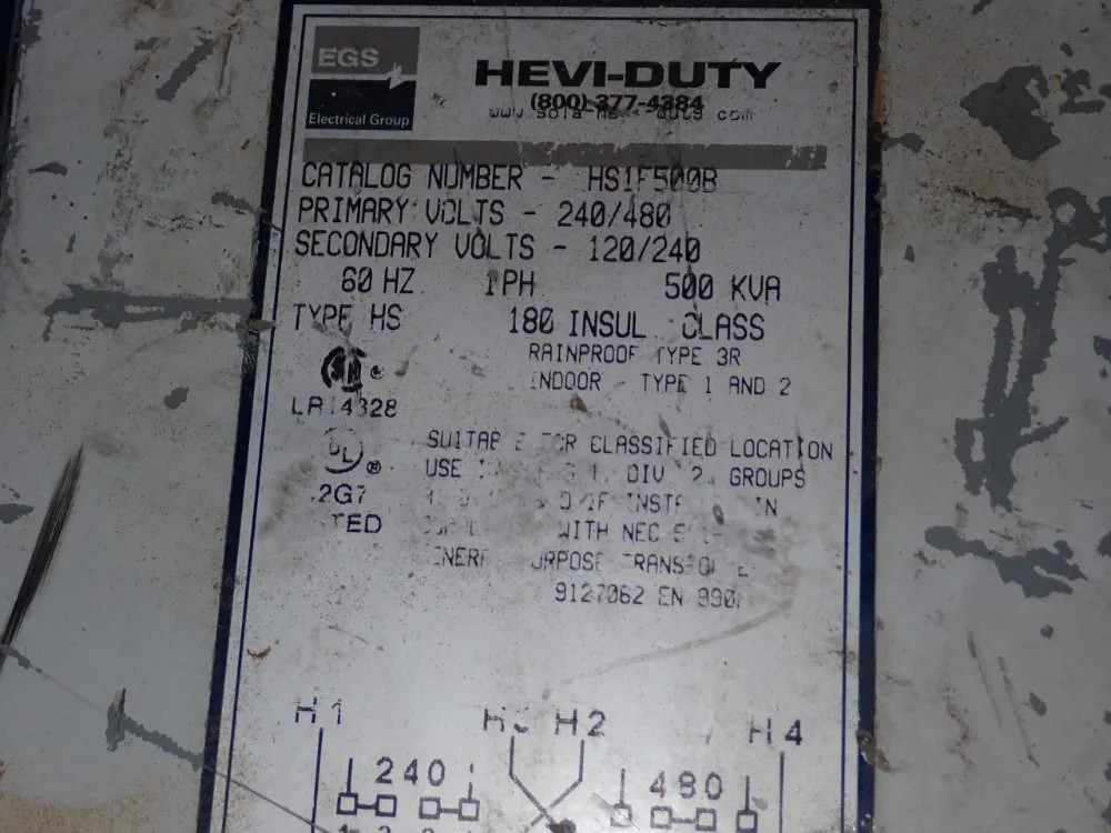 EGS TRANSFORMER HS1F500B