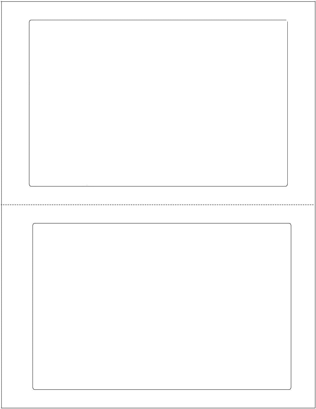 400 Quality Round Corner Perforated Shipping Labels 2 Per Sheet 7″ x 4.5″