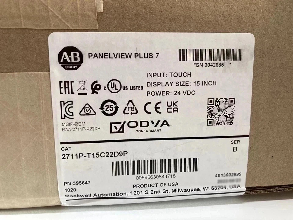 NEW SEALED Allen-Bradley 2711P-T15C22D9P SER B PanelView Plus 7 Graphic Terminal