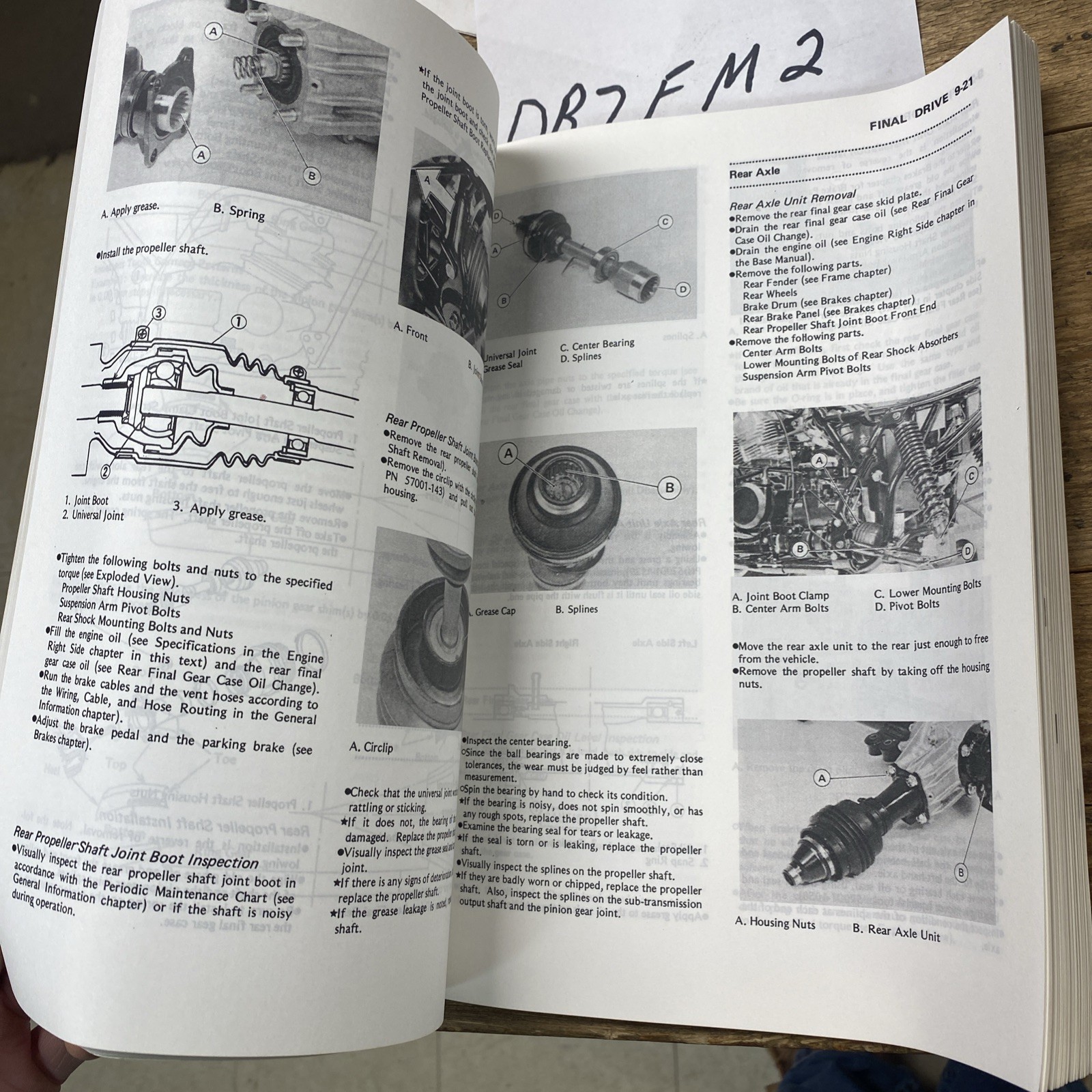 KAWASAKI ATV KLF300 BAYOU 4X4 SERVICE MANUAL SUPPLEMENT