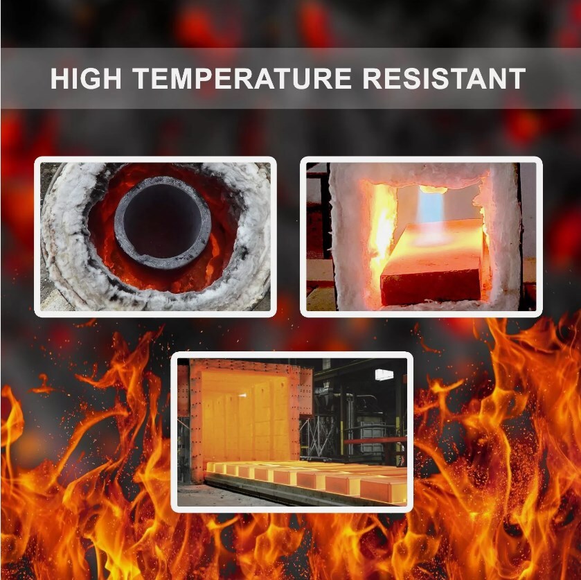 1″ Ceramic Blanket 24″x142″ Ceramic Fiber Blanket Insulation Thermal Rated 2300F
