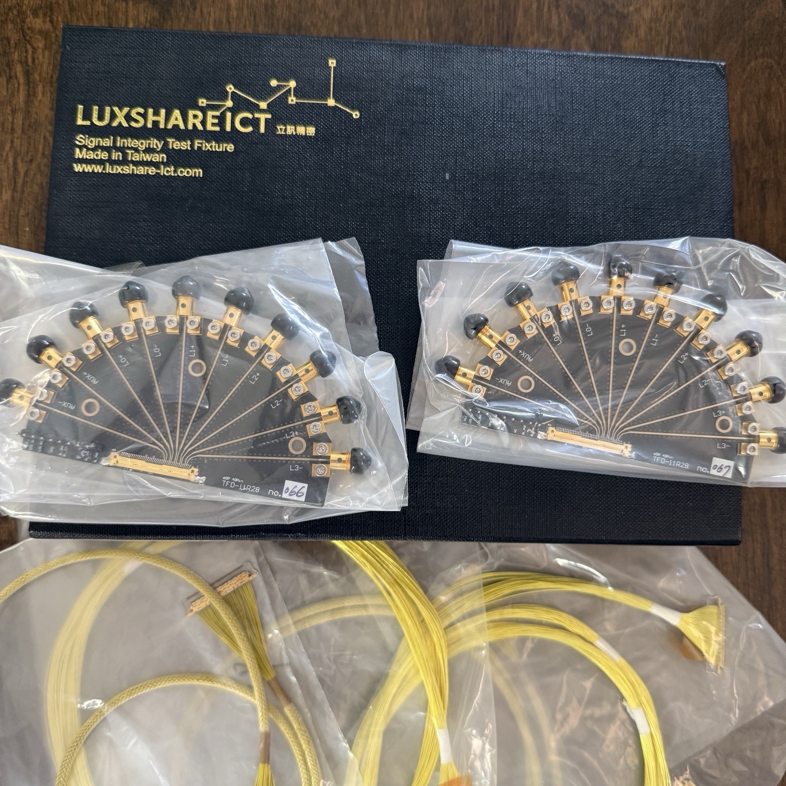 Luxshare-ICT Signal Integrity Test Fixture Fan-out Board RF Cable Kit SMA VNA