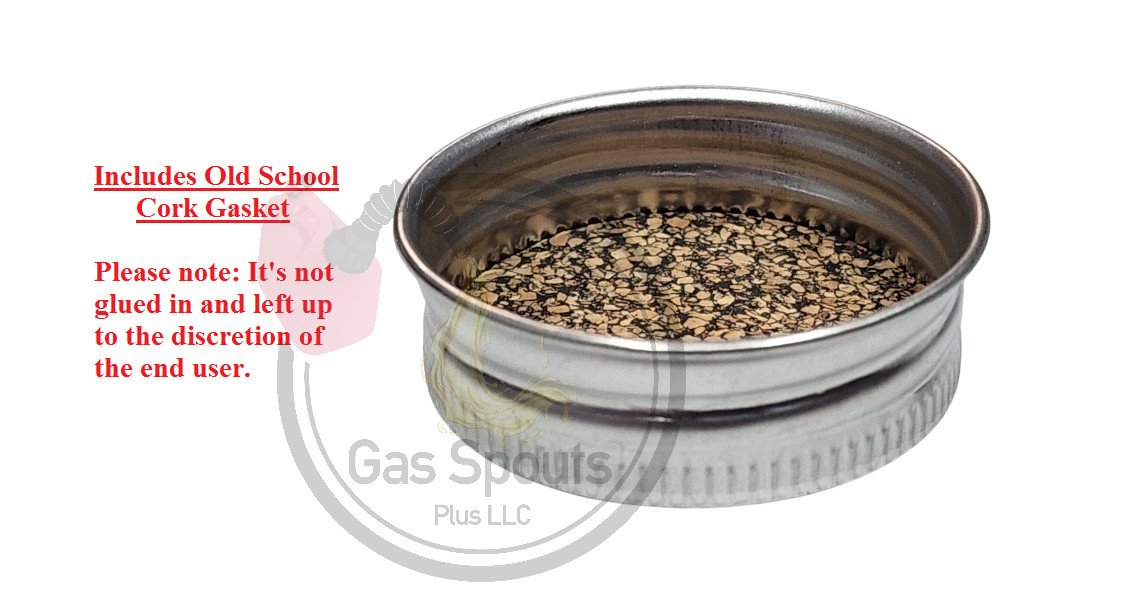 2pk EAGLE Rugged Gas Spout (high flow) w/ Metal Cap 1.50″ +2 Closed Storage caps