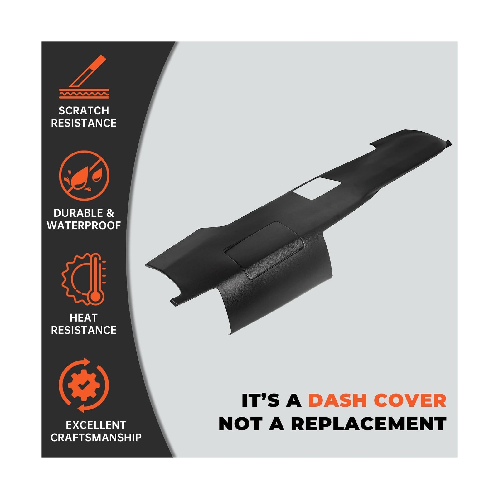 Kojem Dashboard Cover Compatible with 2003-2009 Toyota 4Runner w/Speaker Hole…