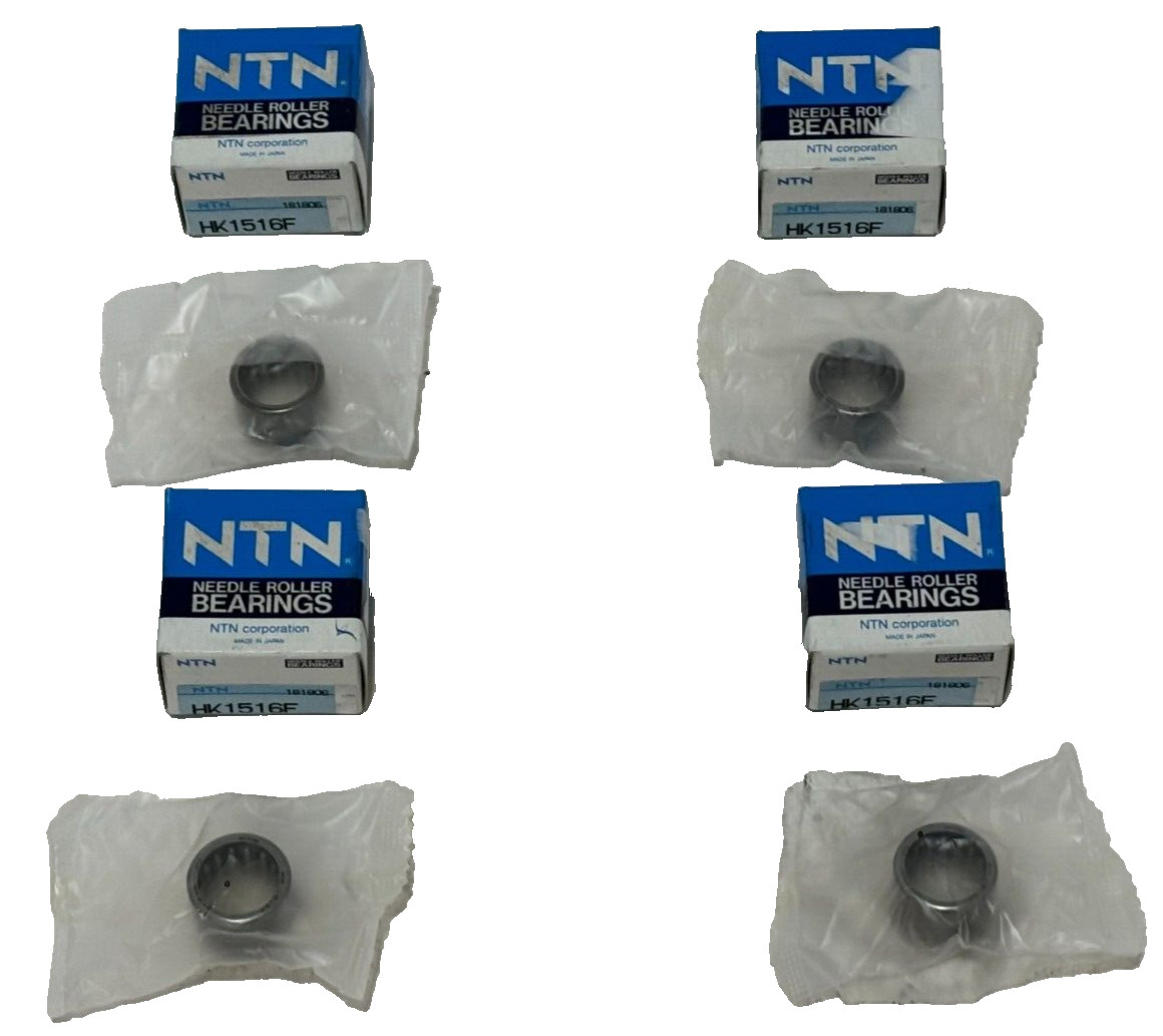 LOT OF 4 NEW IN BOX NTN HK1516F Needle Roller Bearing