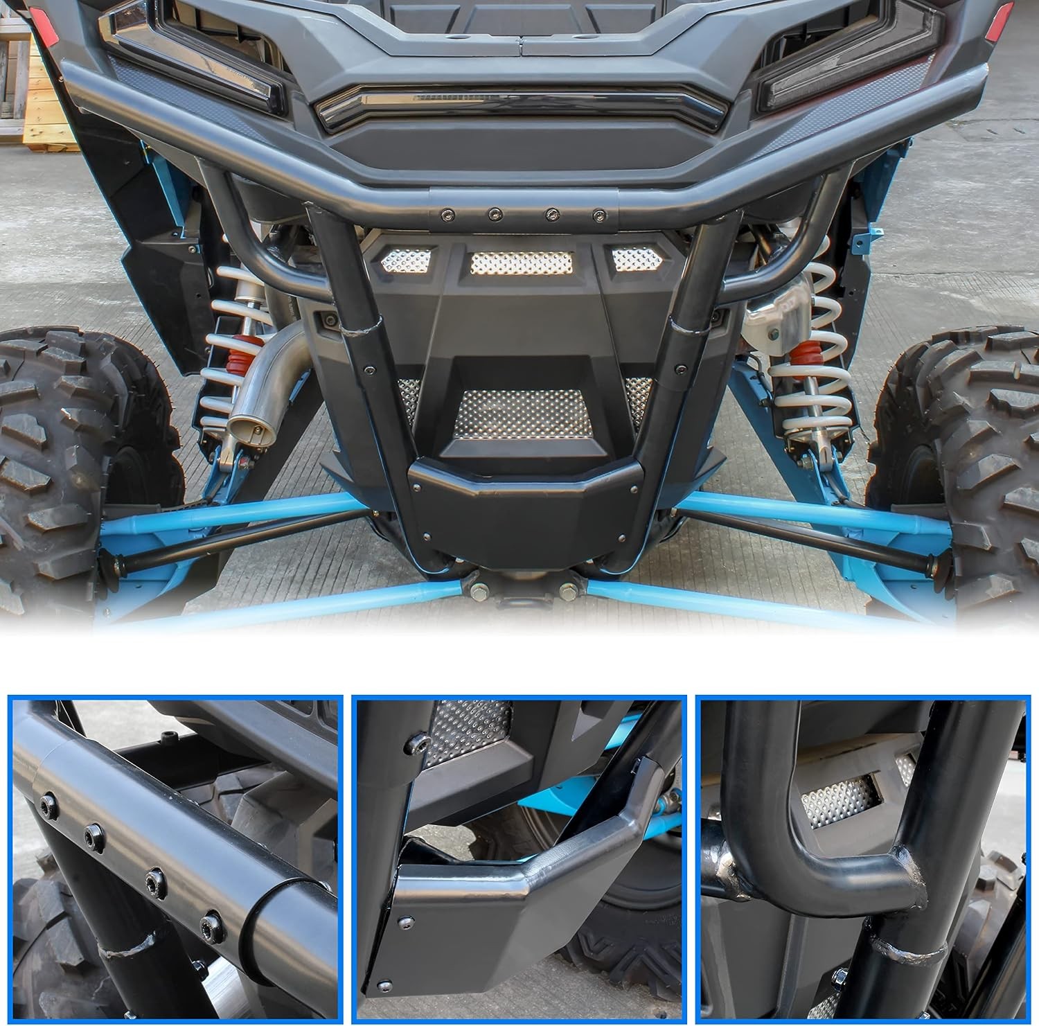SAUTVS Rear Bumper for Polaris RZR XP 1000/XP 4 1000/Turbo 2019-2023 Accessor…