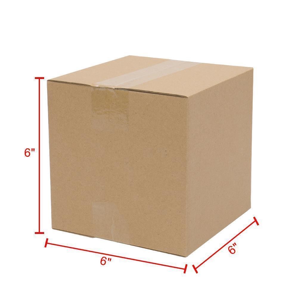 100 PCS 6x6x6 Packing Mailing Moving Shipping Boxes Corrugated Carton Paper Box
