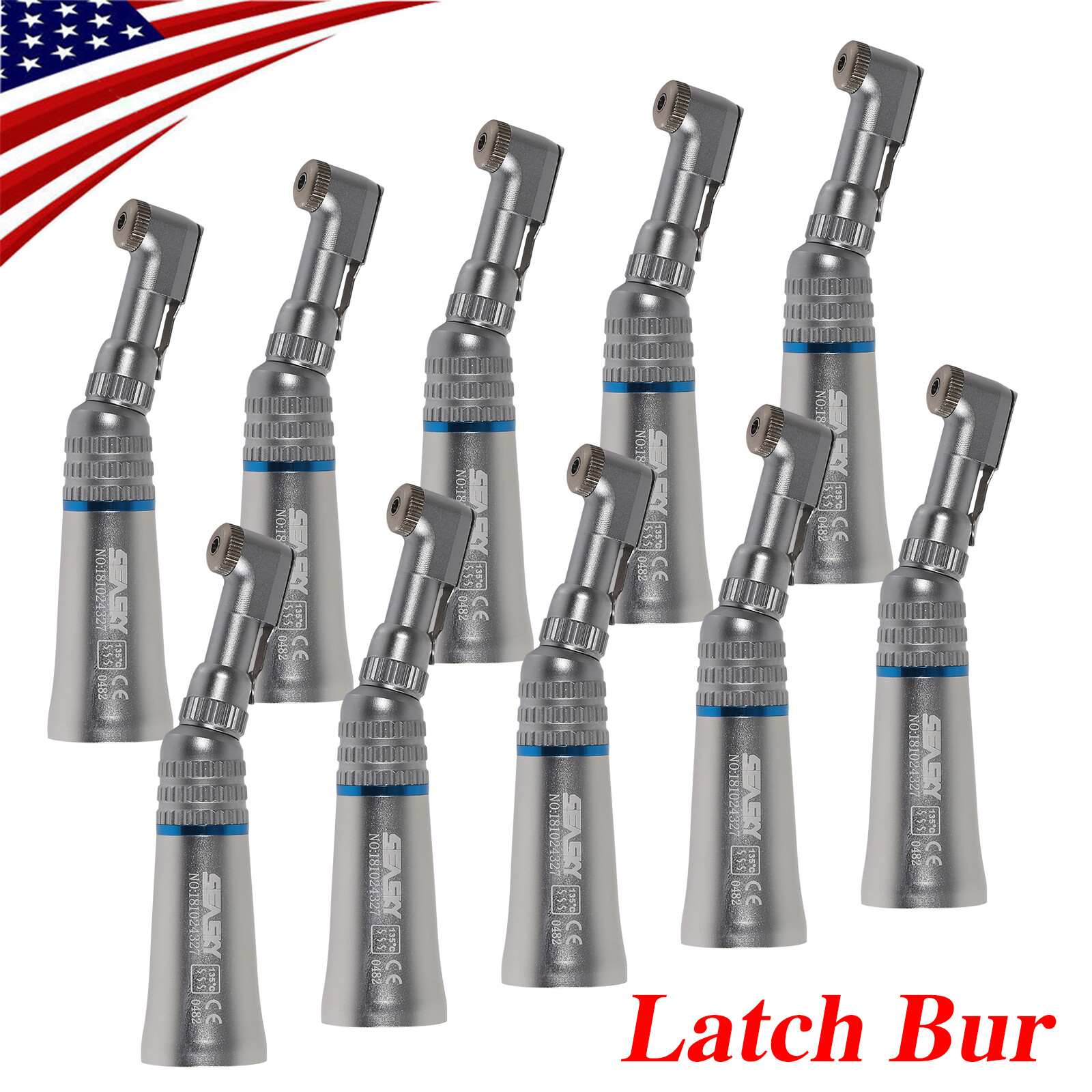 USA SEASKY Dental Slow Low Speed Handpiece Contra Angle Latch E-Type YZX