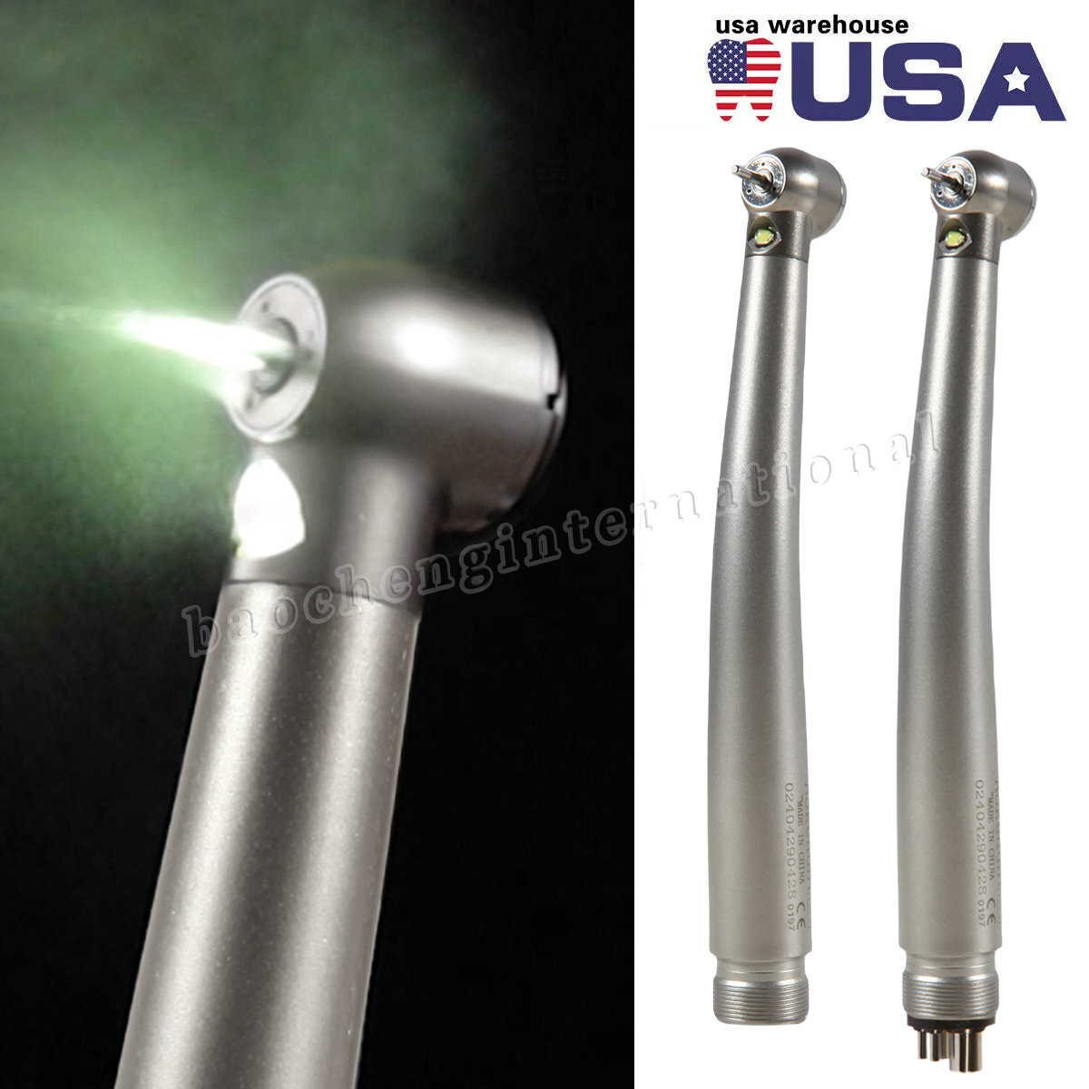 Estilo NSK Dental LUZ LED Pieza de mano de alta velocidad 2/4 Hoyo 3 rociar