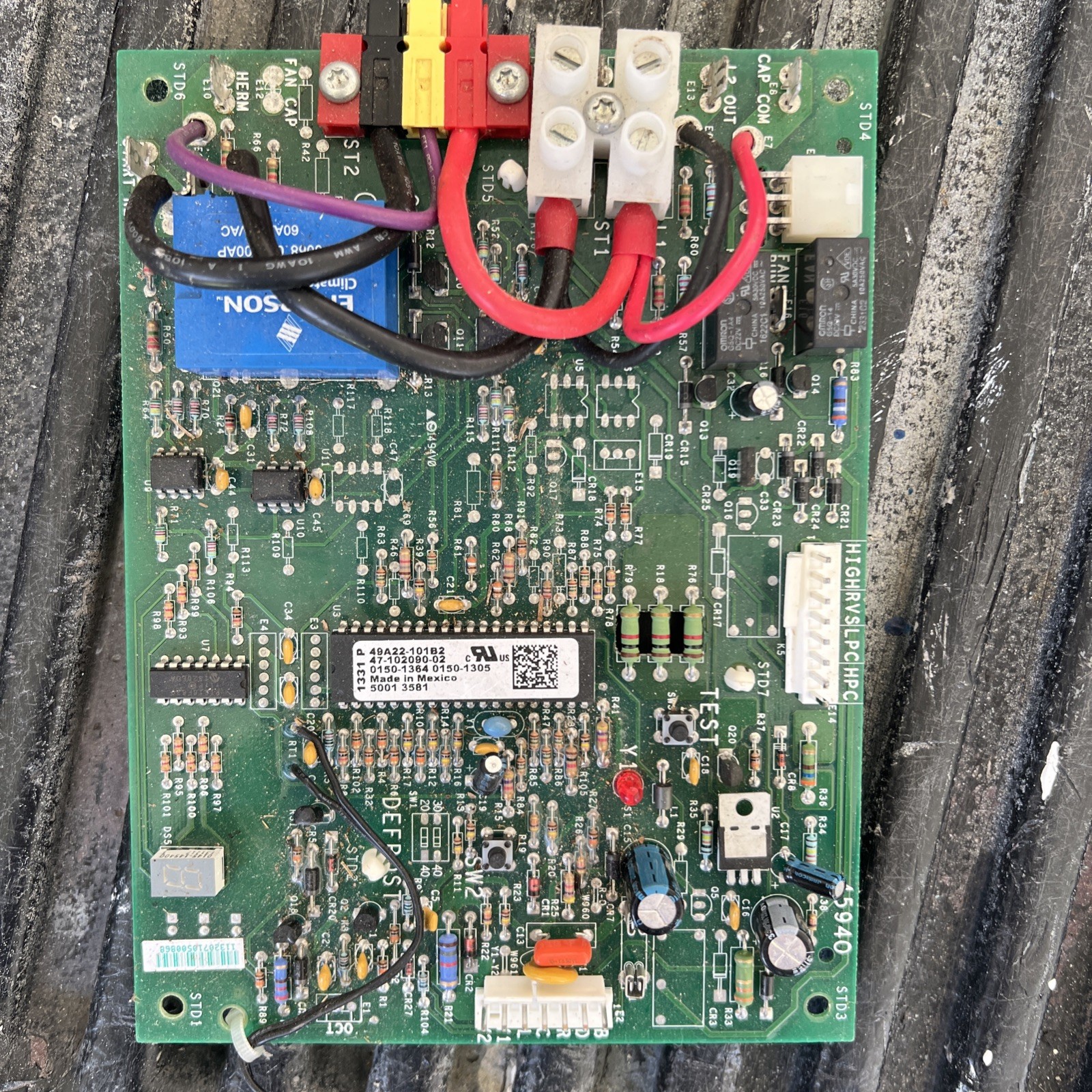 Rheem Ruud Condenser Control Board part# 49A22-10182