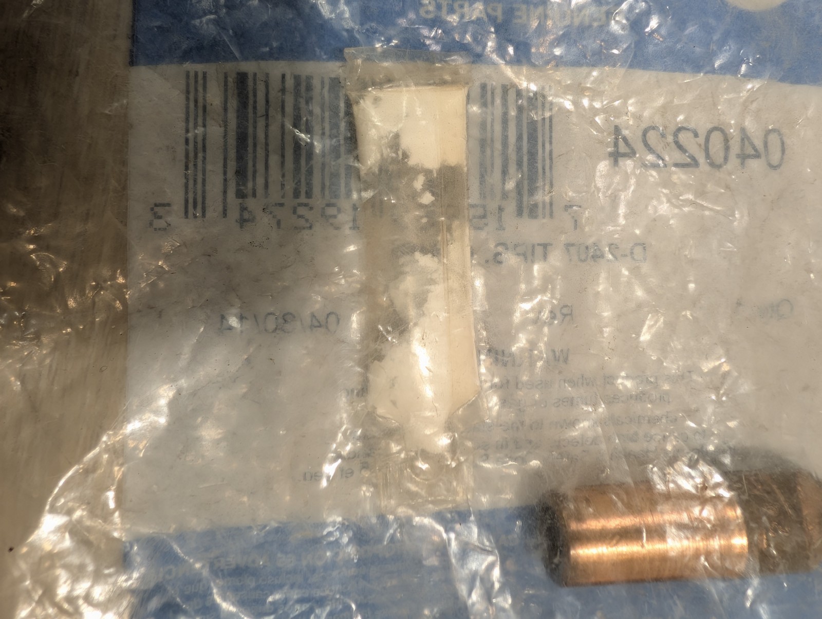 Miller 040224 D-2407 Tips, (Pair) Brand New NOS. White Powder Dried Up On Tube