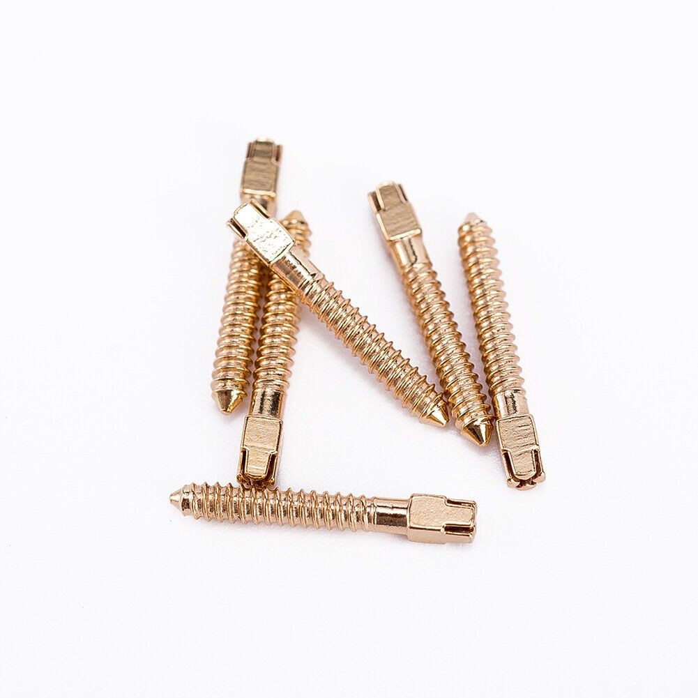 Assorted Dental Conical Screw Posts Kits Refills 24K Gold Plated 120Pcs/Box