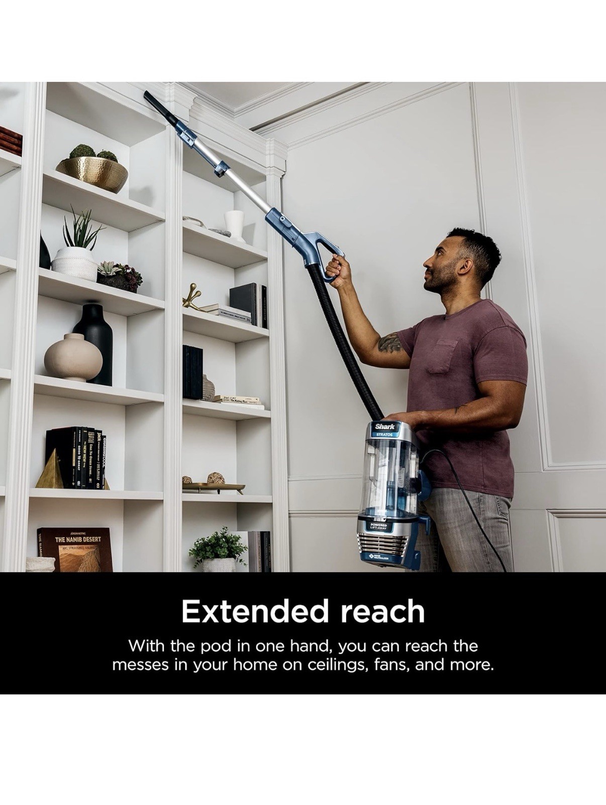 Shark Stratos Powered Lift-Away Upright Vacuum, HEPA, DuoClean, Pet Tools, LED