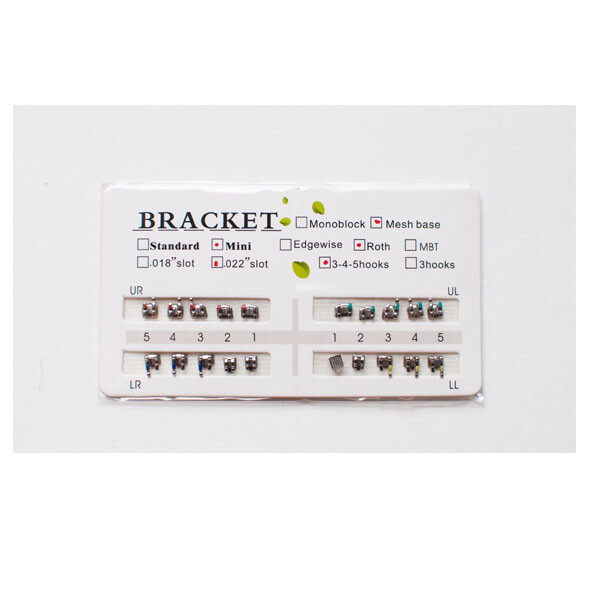 Dental Orthodontics Brackets Braces 3 4 5 hooks Roth .022″ slot Mini 20pcs/set