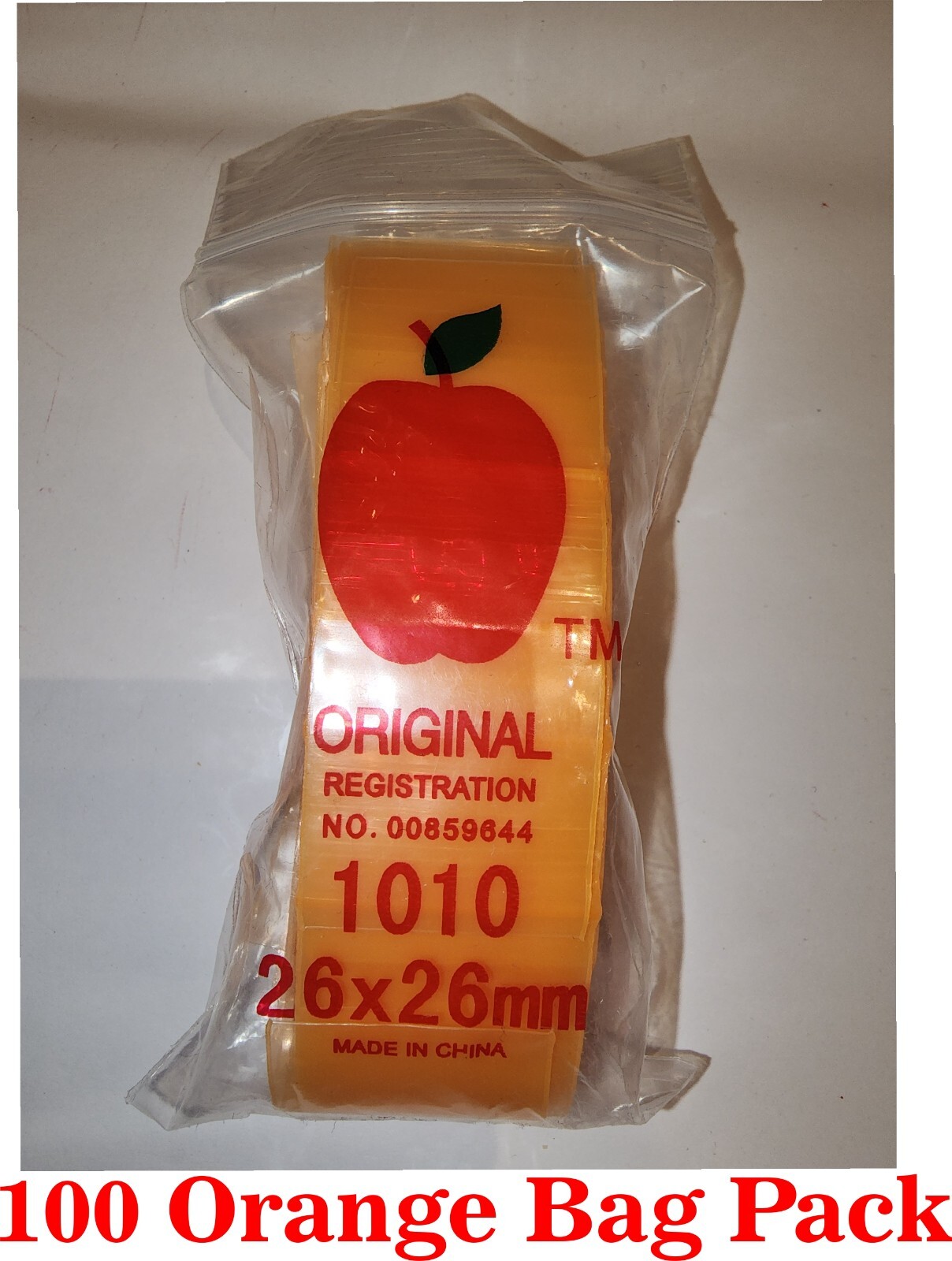 Apple 1010 1″x1″ Plastic Bags Baggies Jewelry Ziplock Zipper Stamp Bags lot