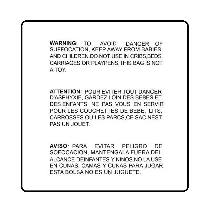 10×13 Clear Bags Suffocation Warning Self Seal Bag 1.5Mil -ST ShipMailers