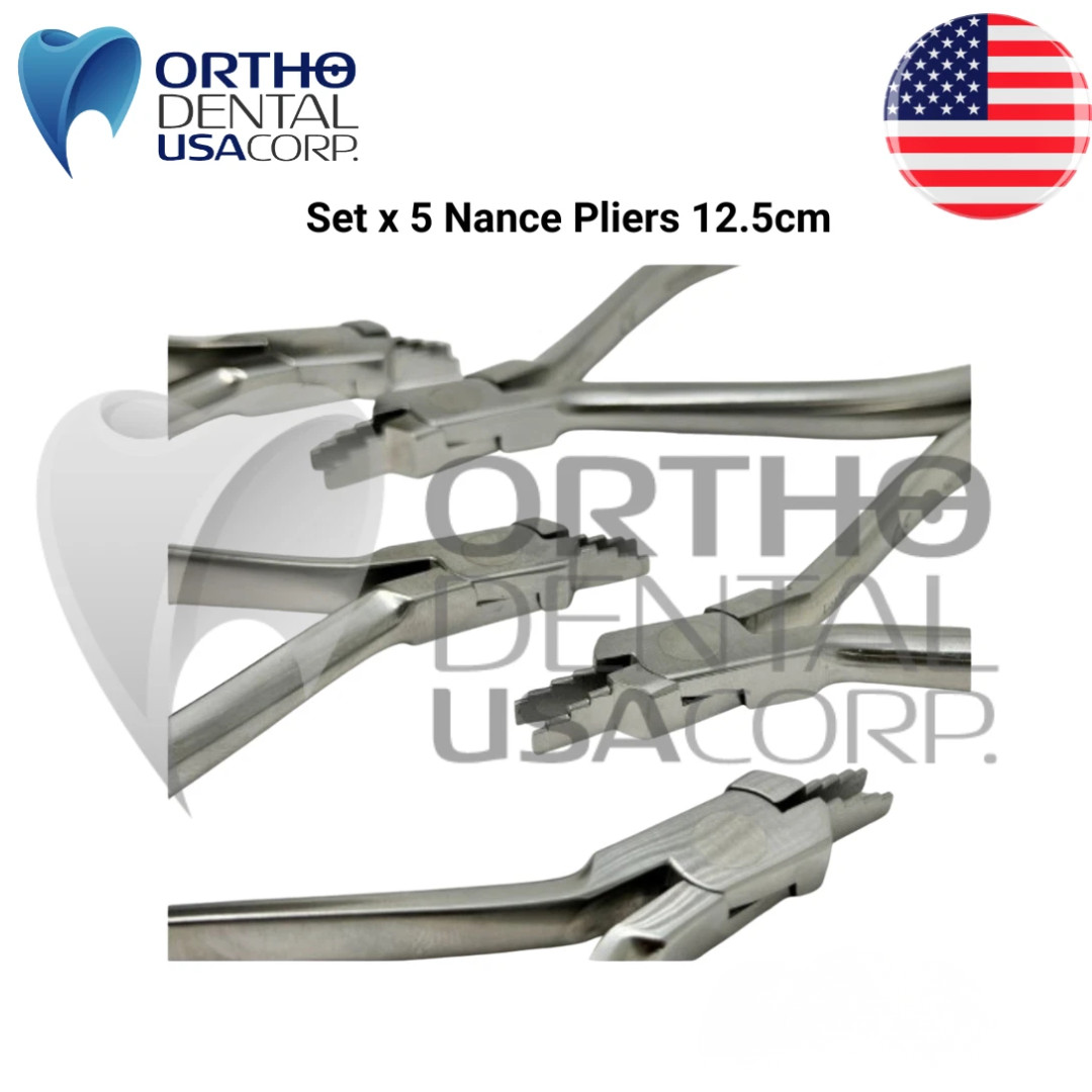 Set x 5, 10, 15 or 20 Orthodontic Nance Pliers 12 cm Orthodentalusa Made for USA
