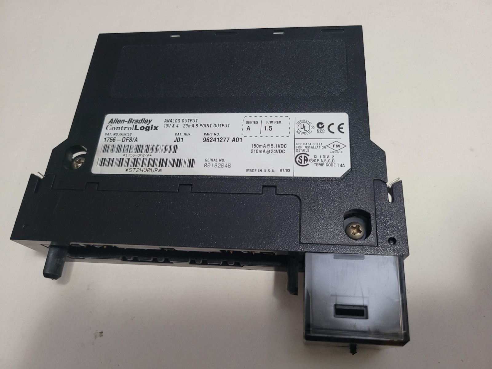 Allen-Bradley ControlLogix 1756-OF8/A 8 Analog Output Module 4-20ma Tested 100%